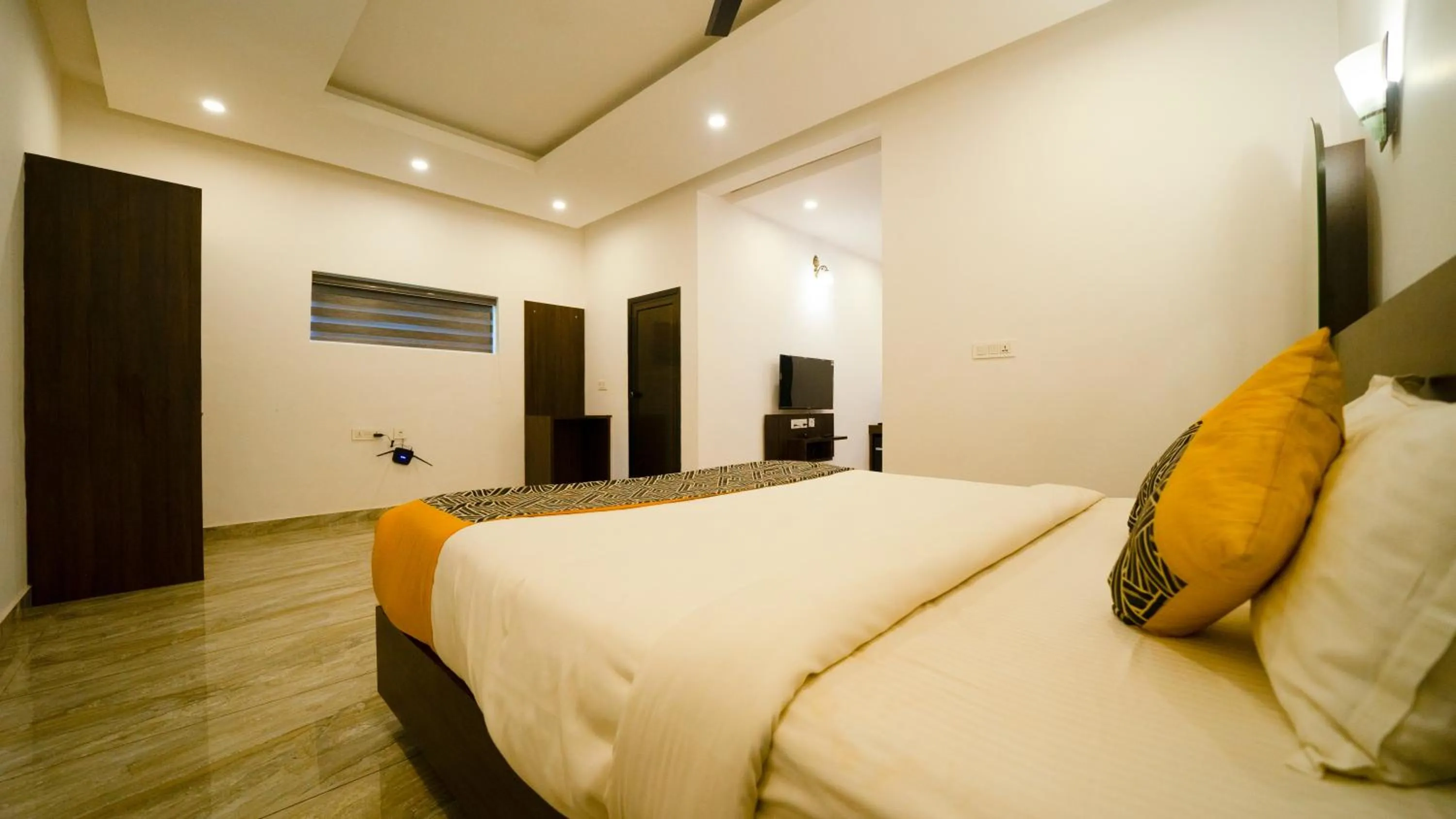 Bed in Vythiri Holiday Resort, Wayanad