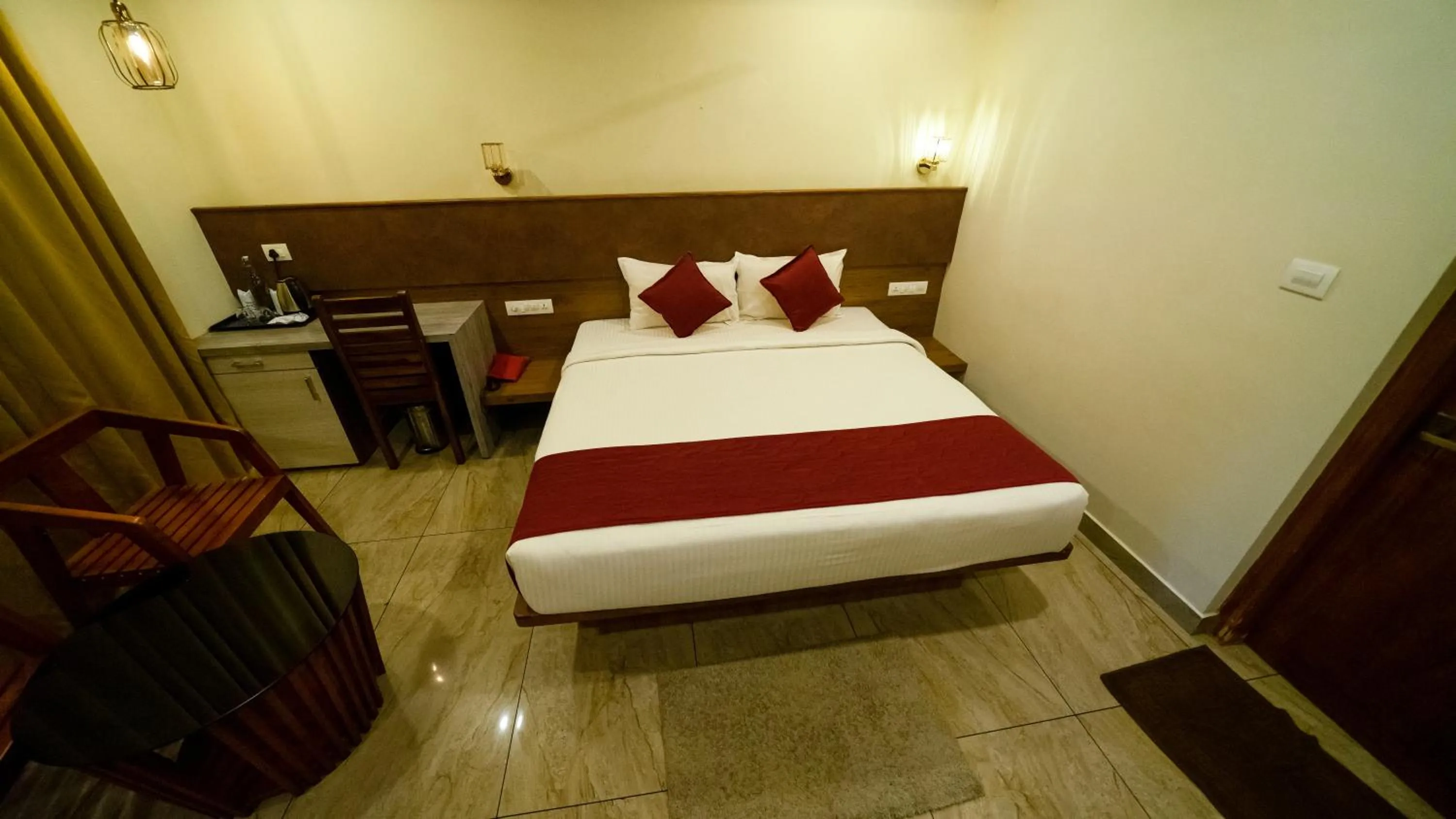 Bed in Vythiri Holiday Resort, Wayanad
