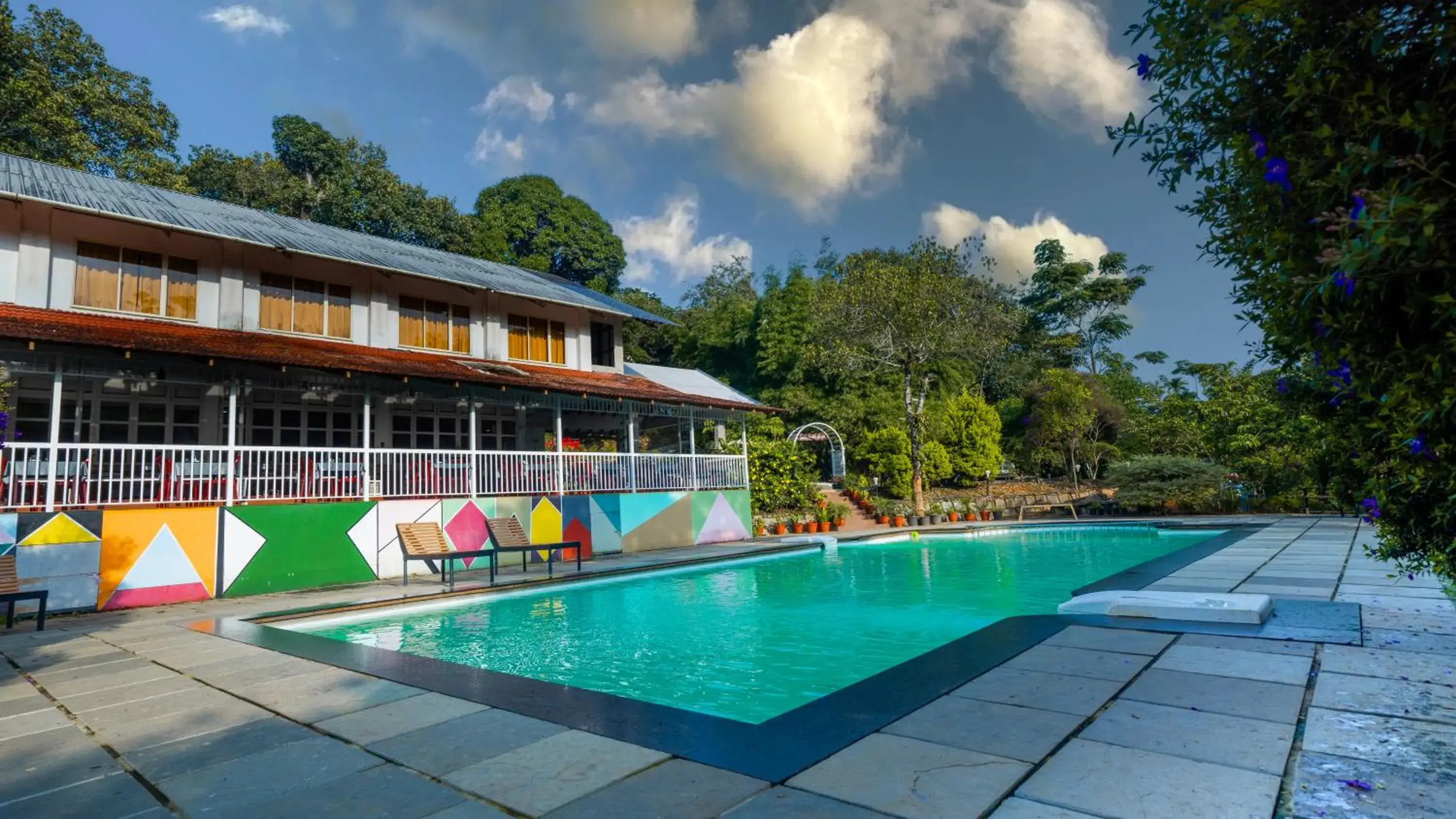 Pool view in Vythiri Holiday Resort, Wayanad Pool view in Vythiri Holiday Resort, Wayanad