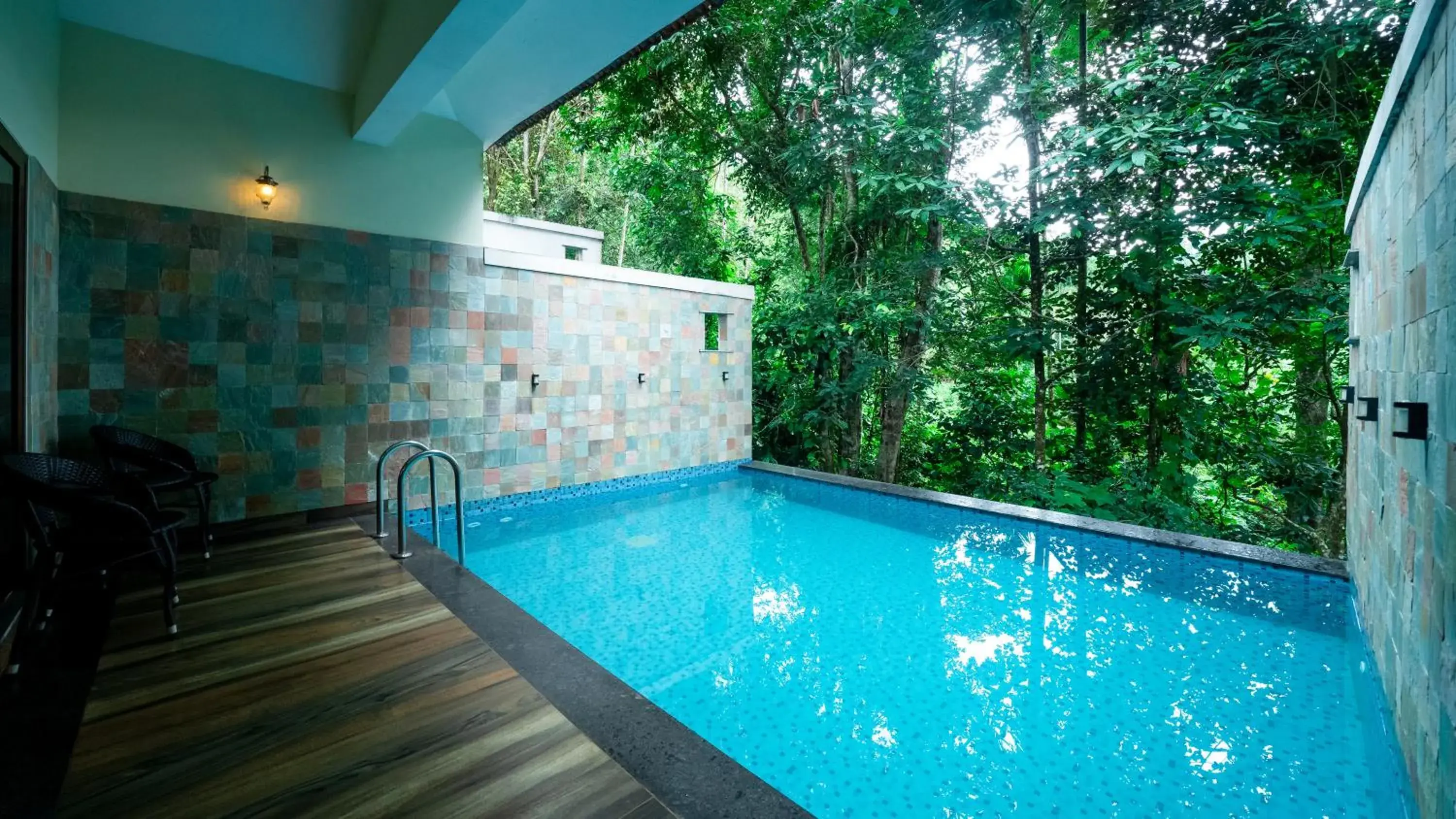 Swimming pool in Vythiri Holiday Resort, Wayanad Swimming pool in Vythiri Holiday Resort, Wayanad