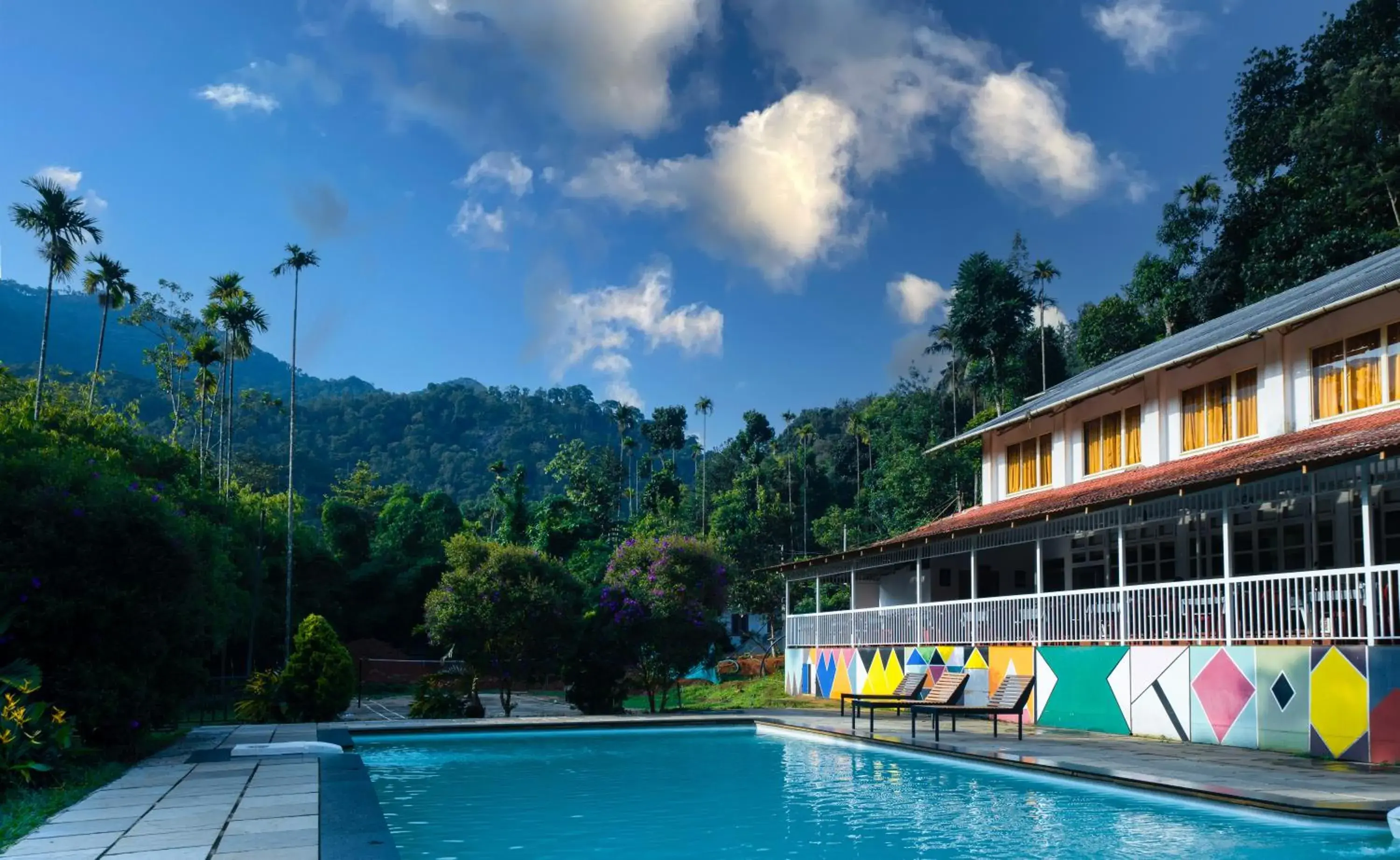Pool view in Vythiri Holiday Resort, Wayanad Pool view in Vythiri Holiday Resort, Wayanad