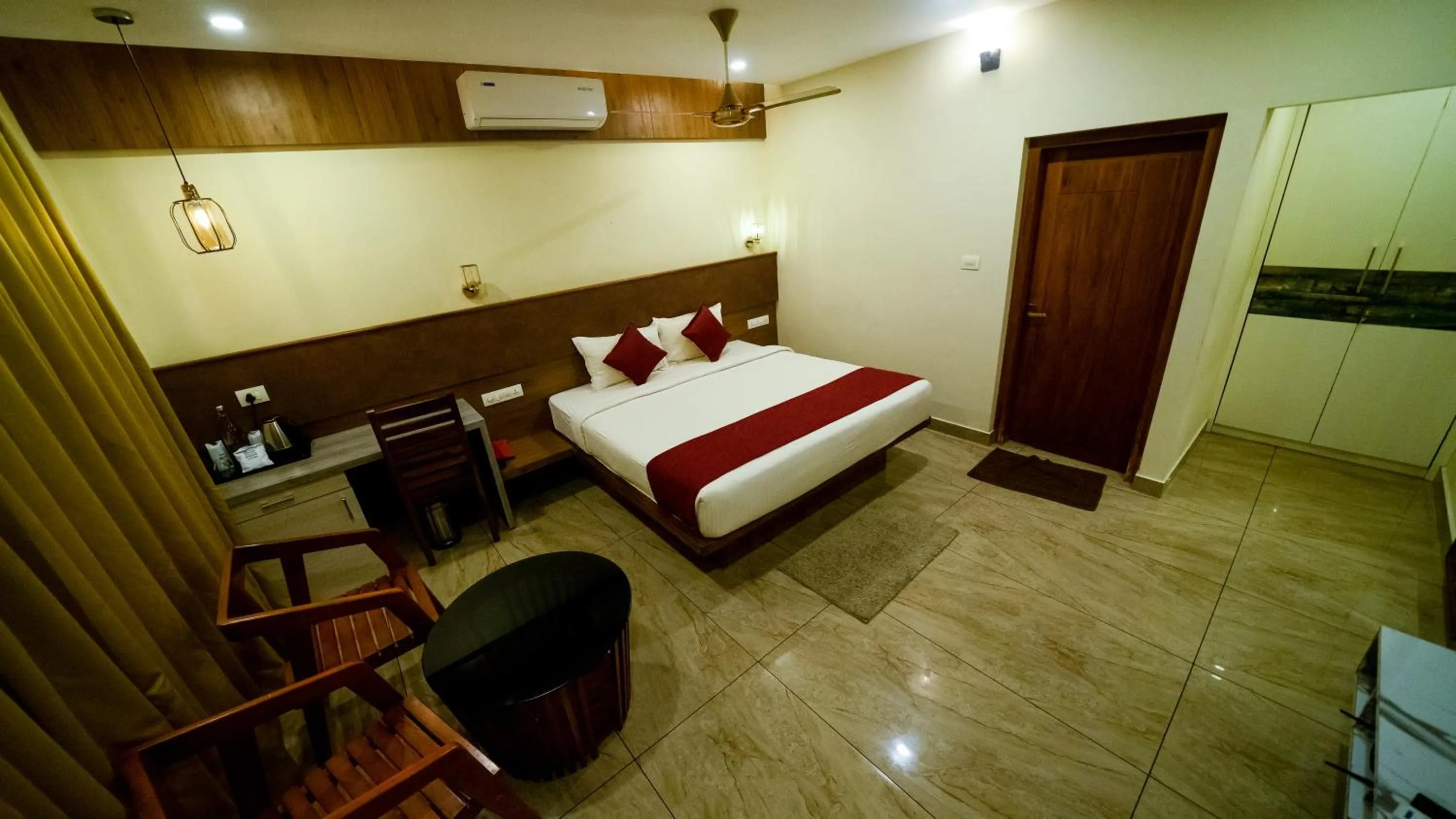 Bed in Vythiri Holiday Resort, Wayanad