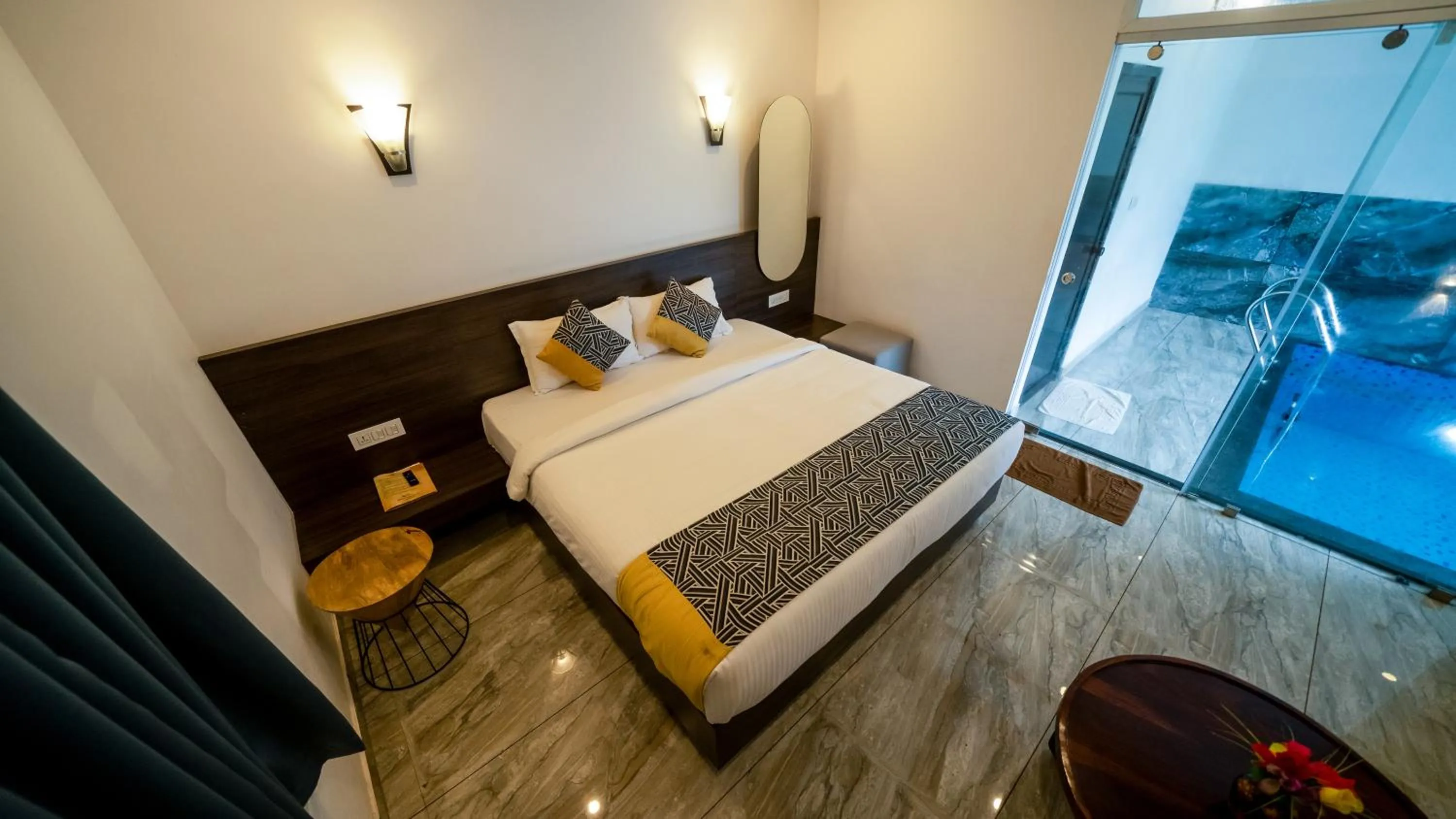 Photo of the whole room, Bed in Vythiri Holiday Resort, Wayanad