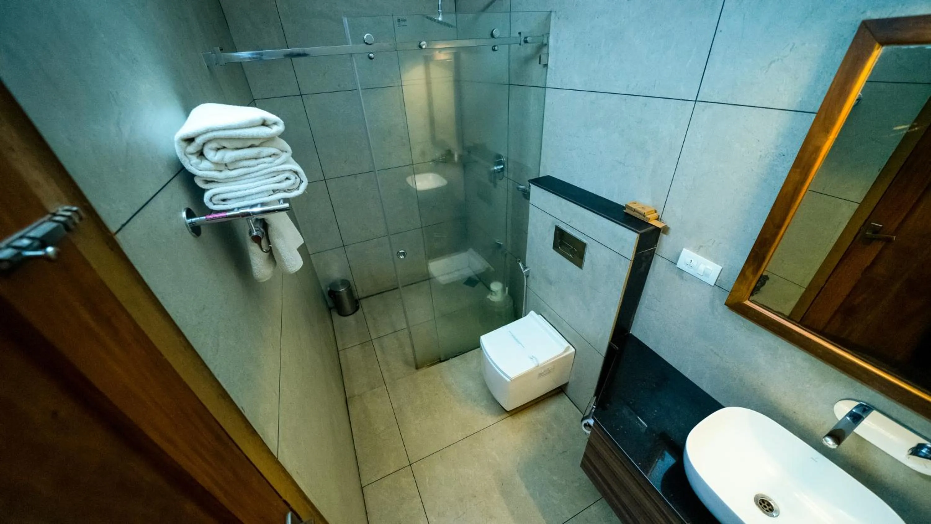 Bathroom in Vythiri Holiday Resort, Wayanad