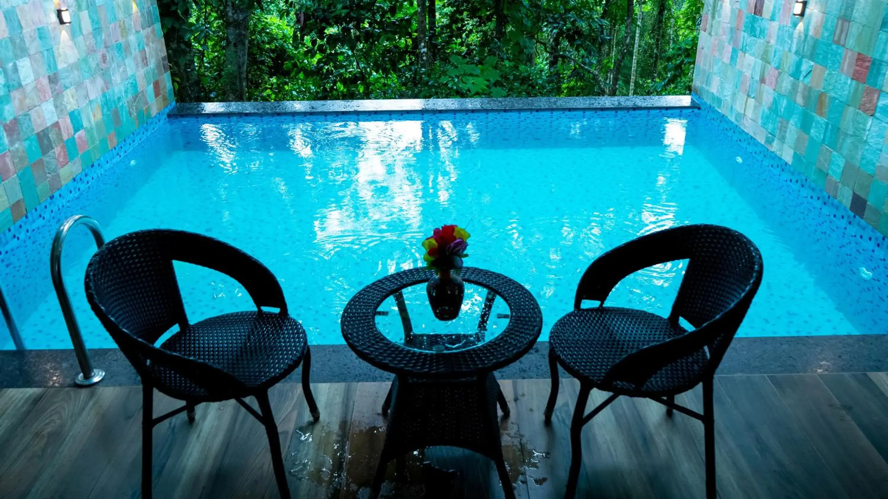 Pool view in Vythiri Holiday Resort, Wayanad Pool view in Vythiri Holiday Resort, Wayanad