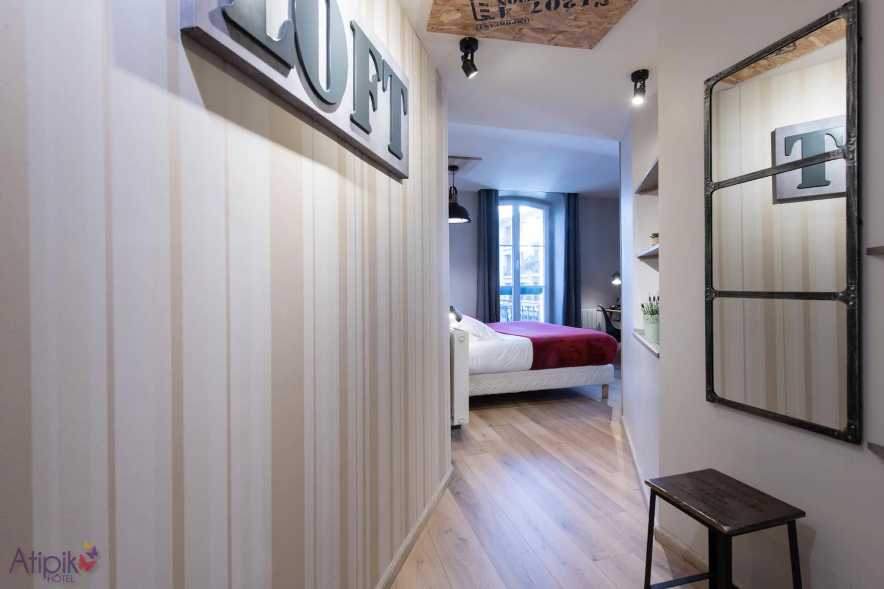 Bed in Atipik Hôtel