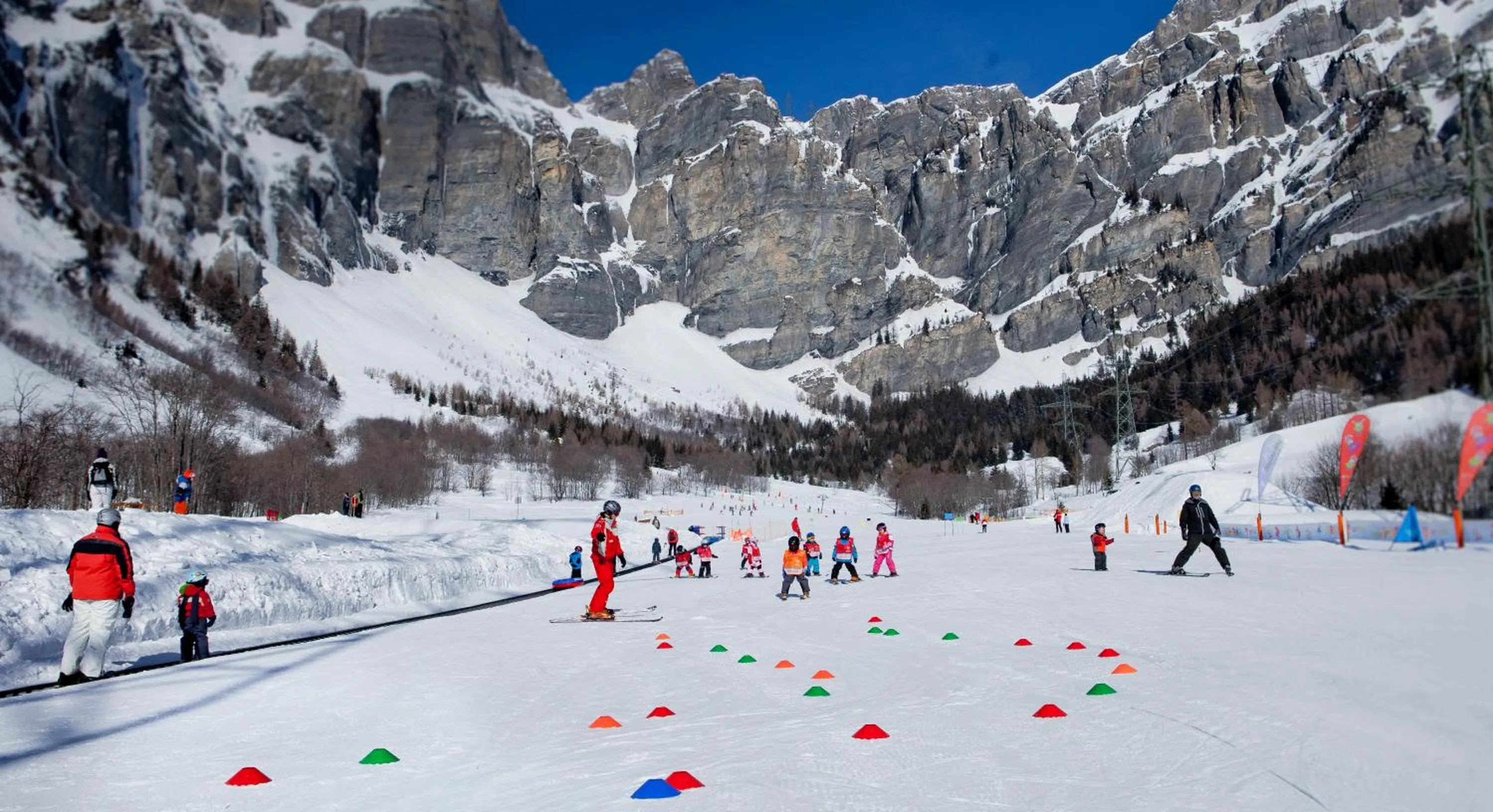 Skiing in Sunnuhubil Leukerbad