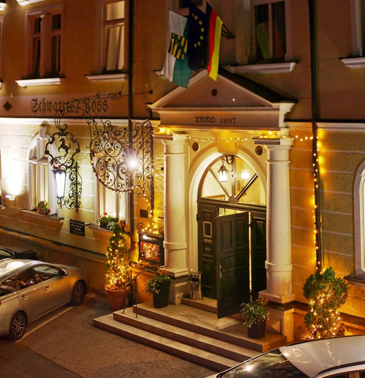 Facade/entrance in Hotel Schwarzes Ross Siebenlehn