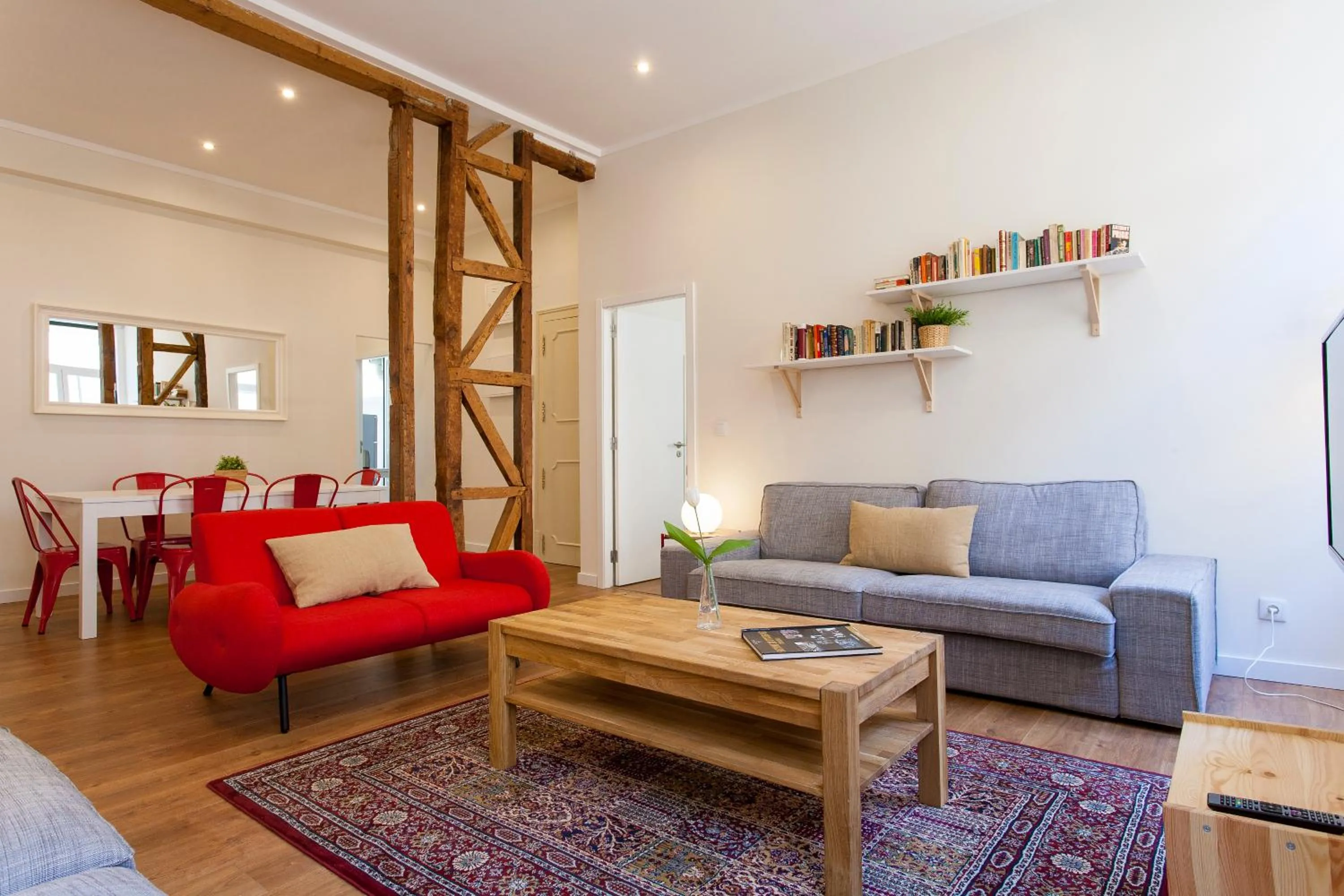 Living room in Central Downtown by Central Hill Apartments