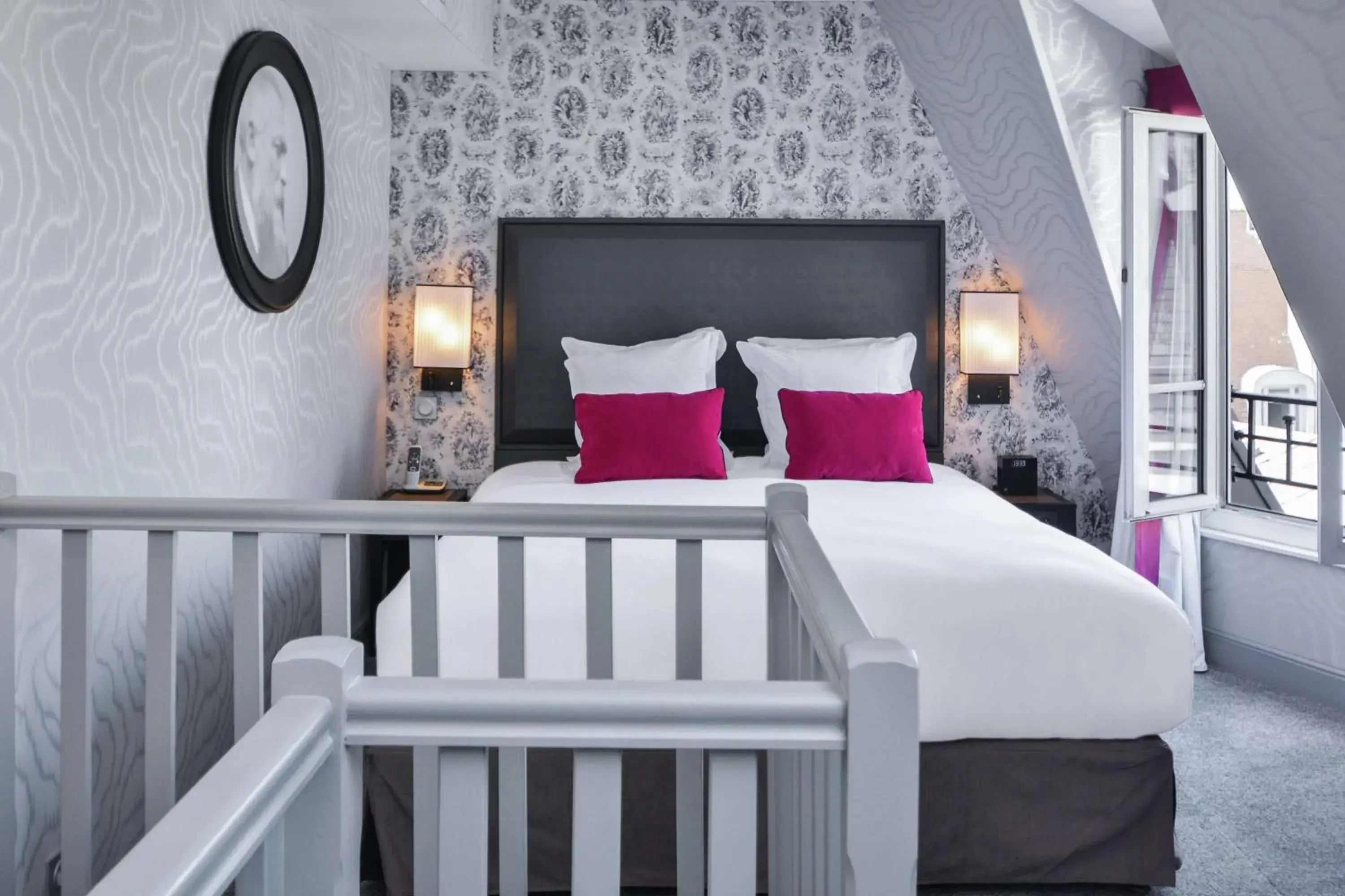 Bed in Maison Astor Paris, Curio Collection by Hilton Bed in Maison Astor Paris, Curio Collection by Hilton