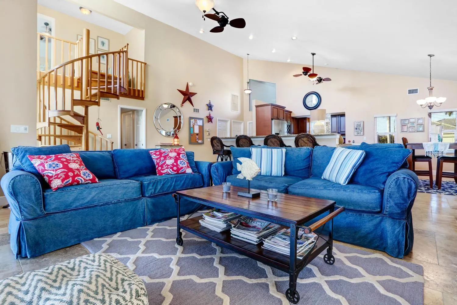 Living room in Villa Citrus