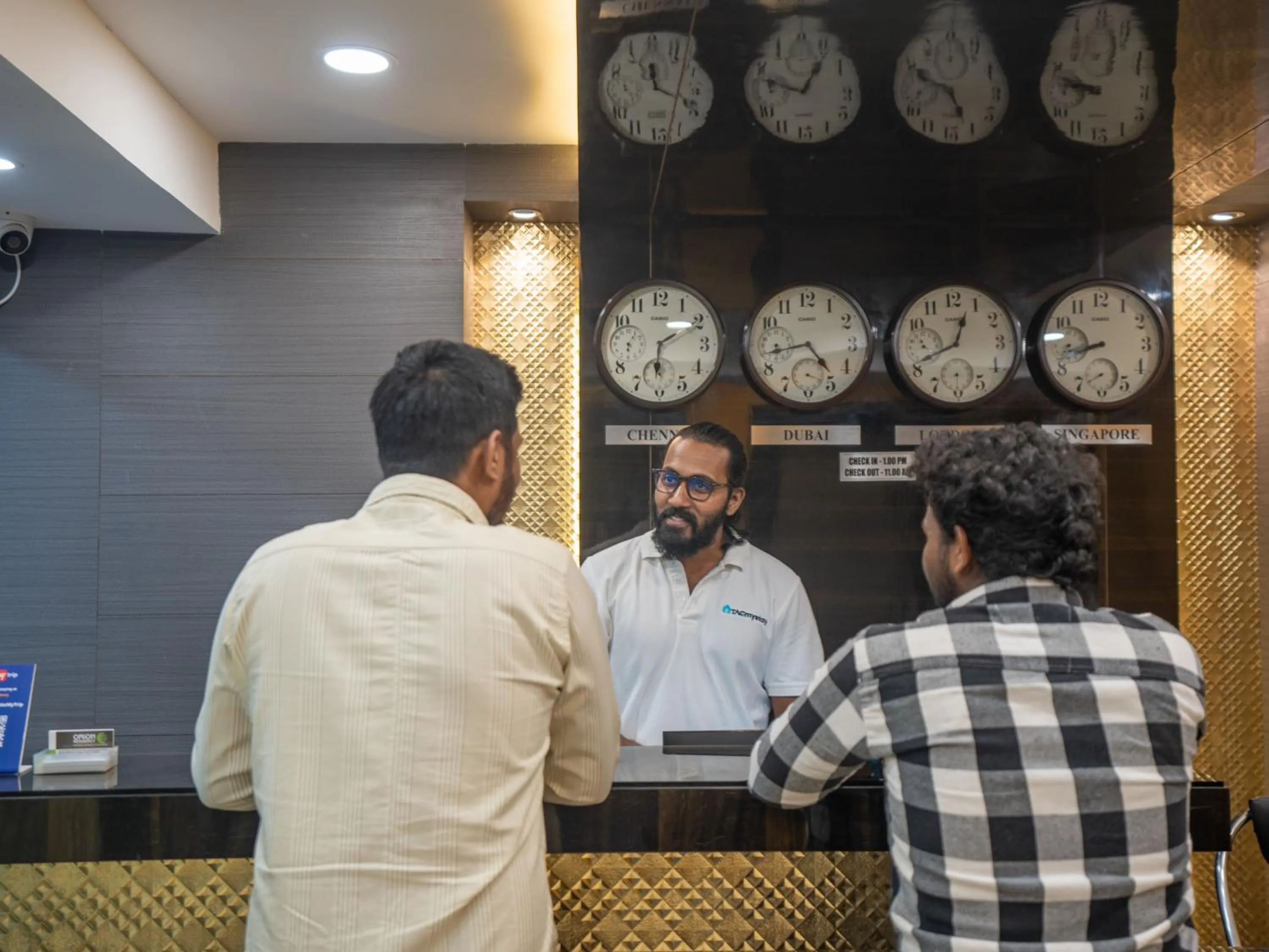 Lobby or reception in Orion Residency Hotel Near Chennai Central Railway Station