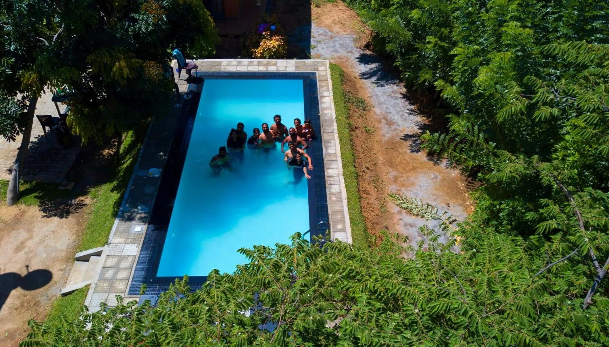 Swimming pool in Thammenna Eco Cabins