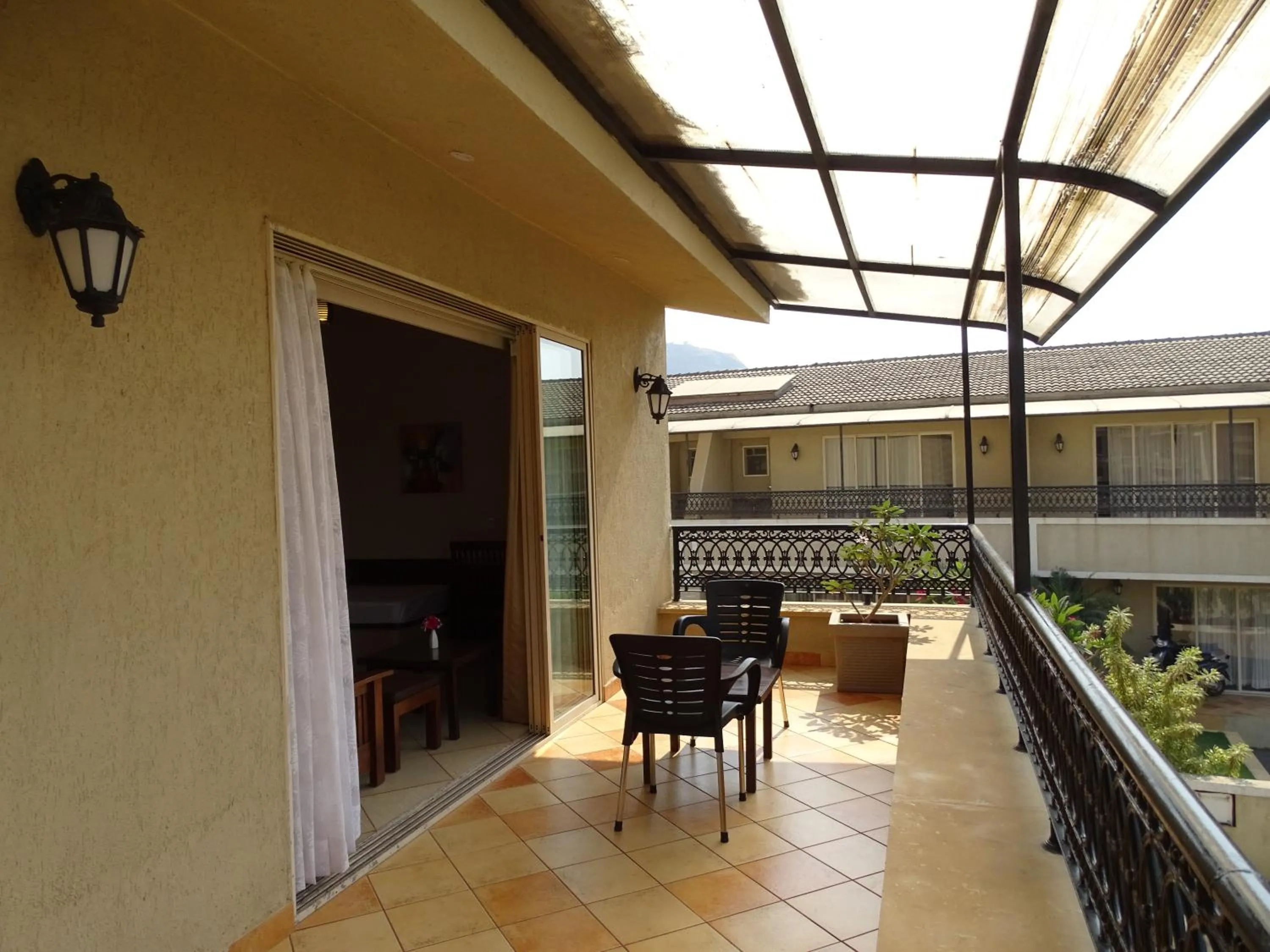 Seating area in Misty Meadows, Lonavala