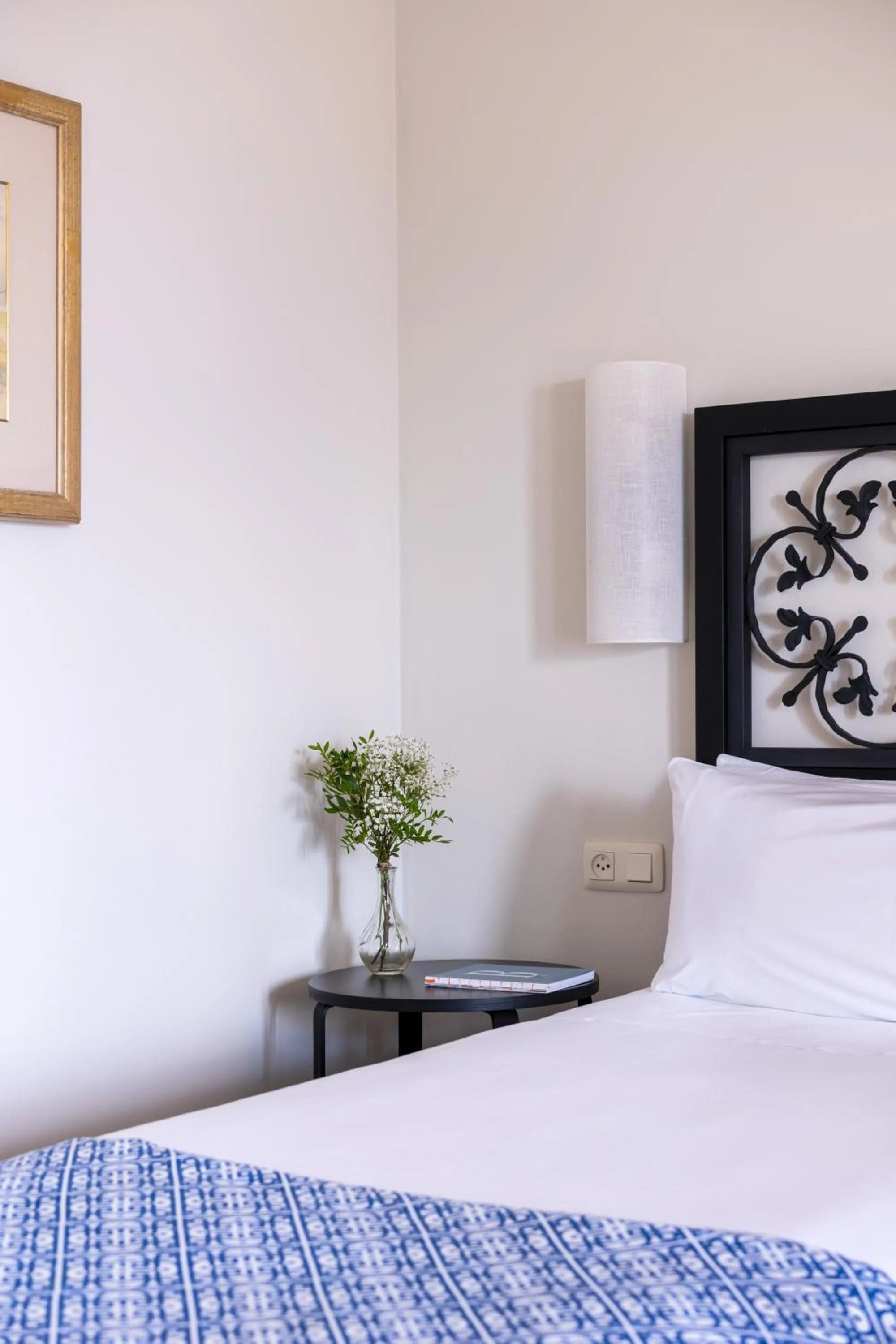 Decorative detail, Bed in Parador de Málaga Gibralfaro