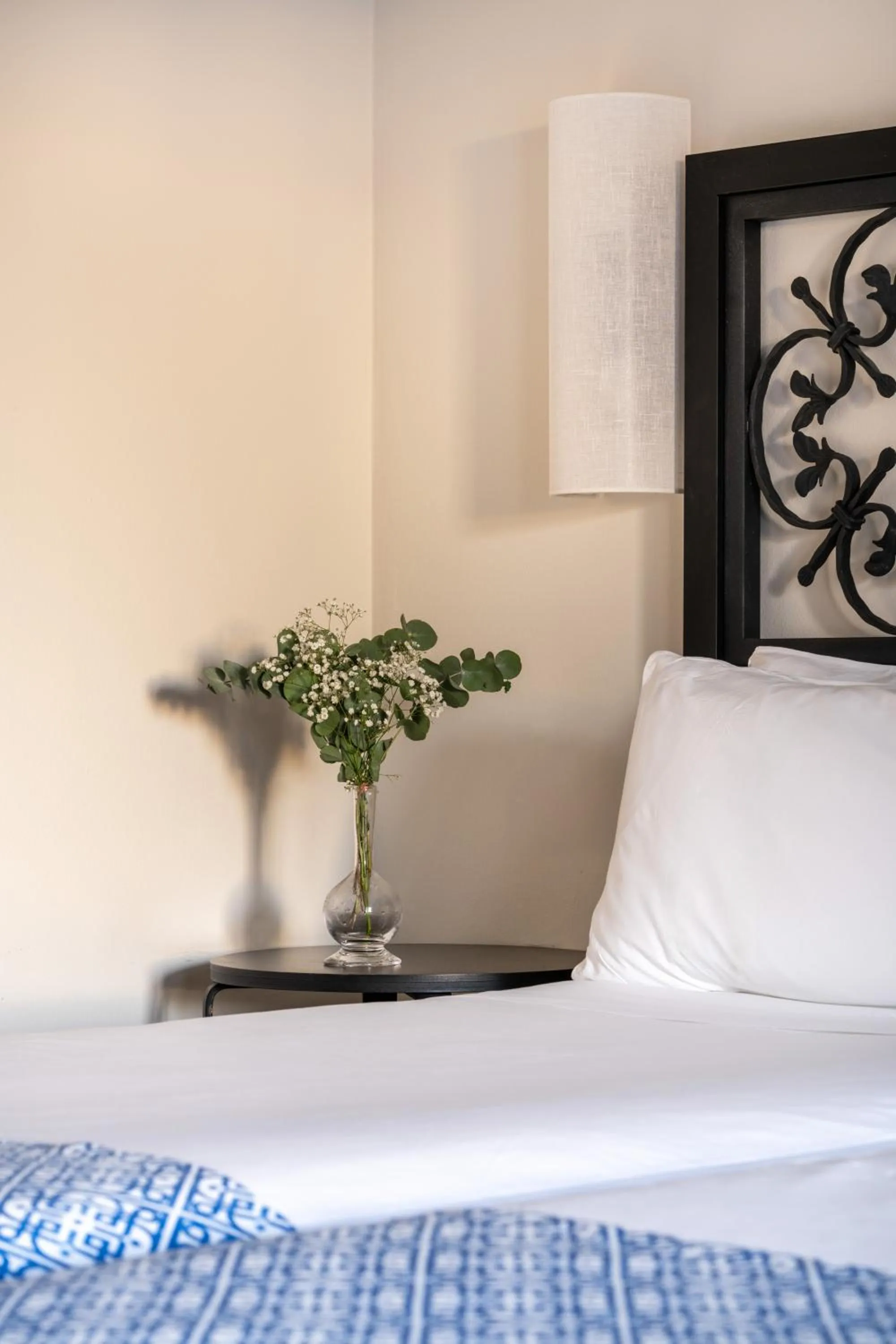 Decorative detail, Bed in Parador de Málaga Gibralfaro