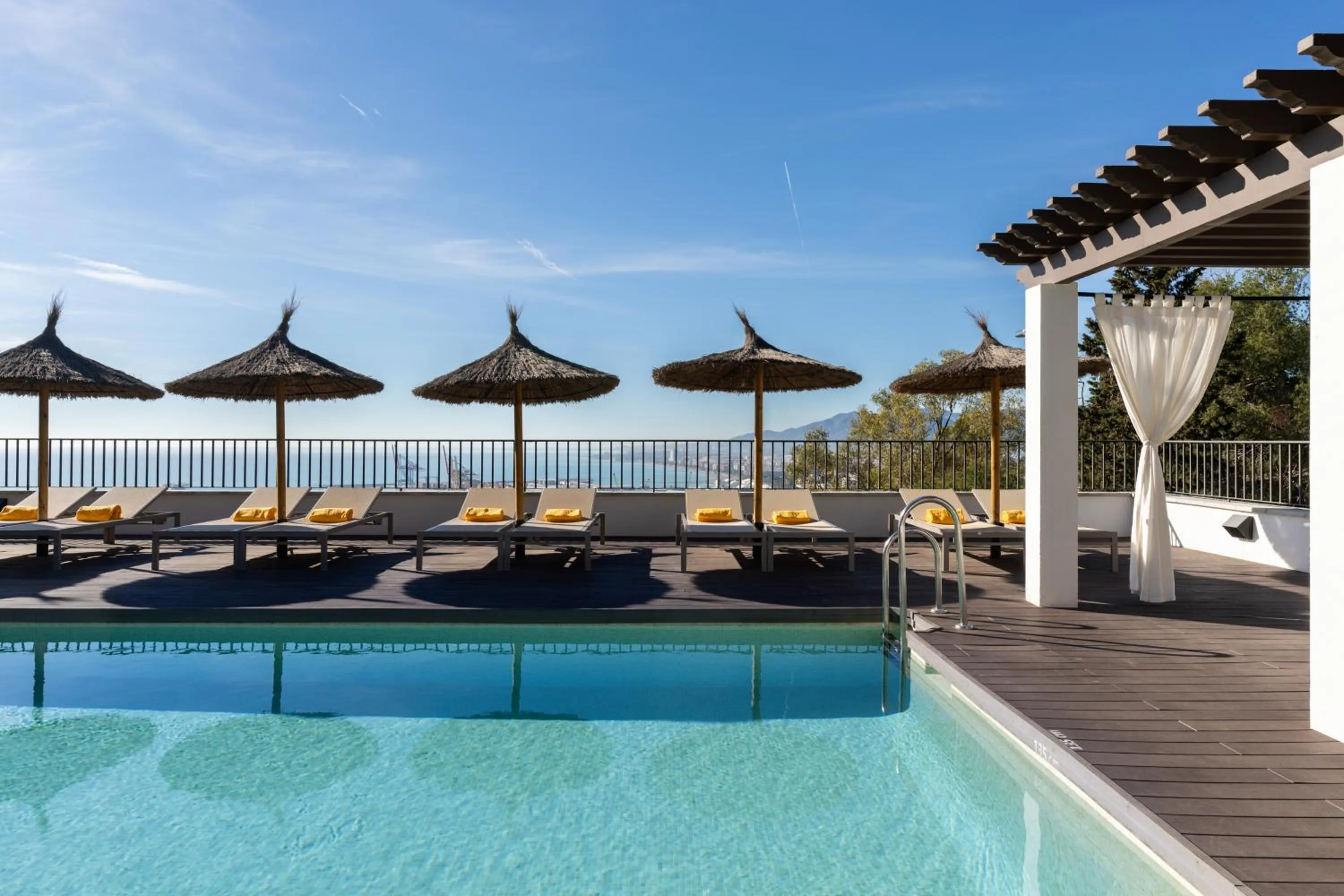 Swimming pool in Parador de Málaga Gibralfaro