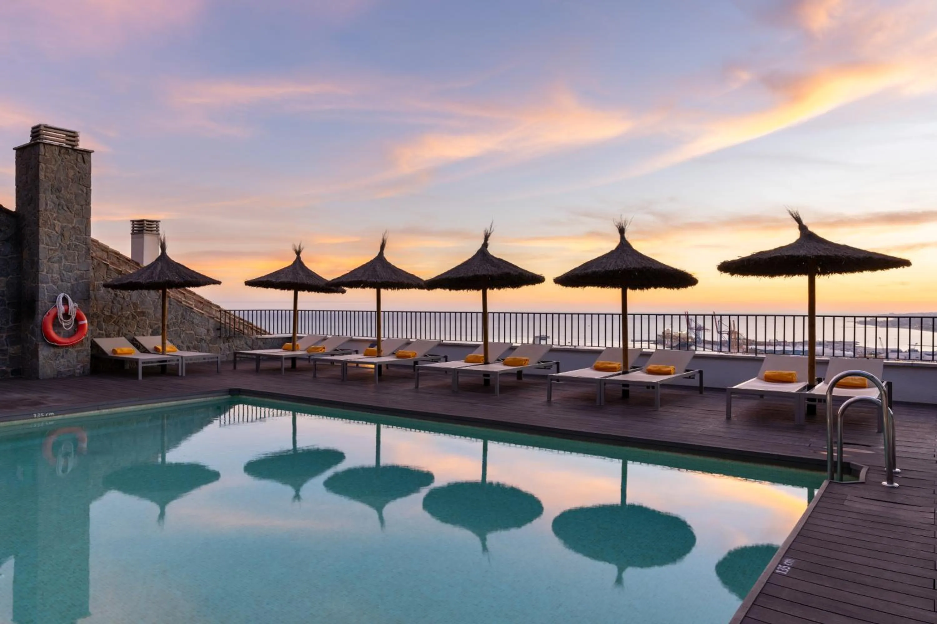 Swimming pool in Parador de Málaga Gibralfaro