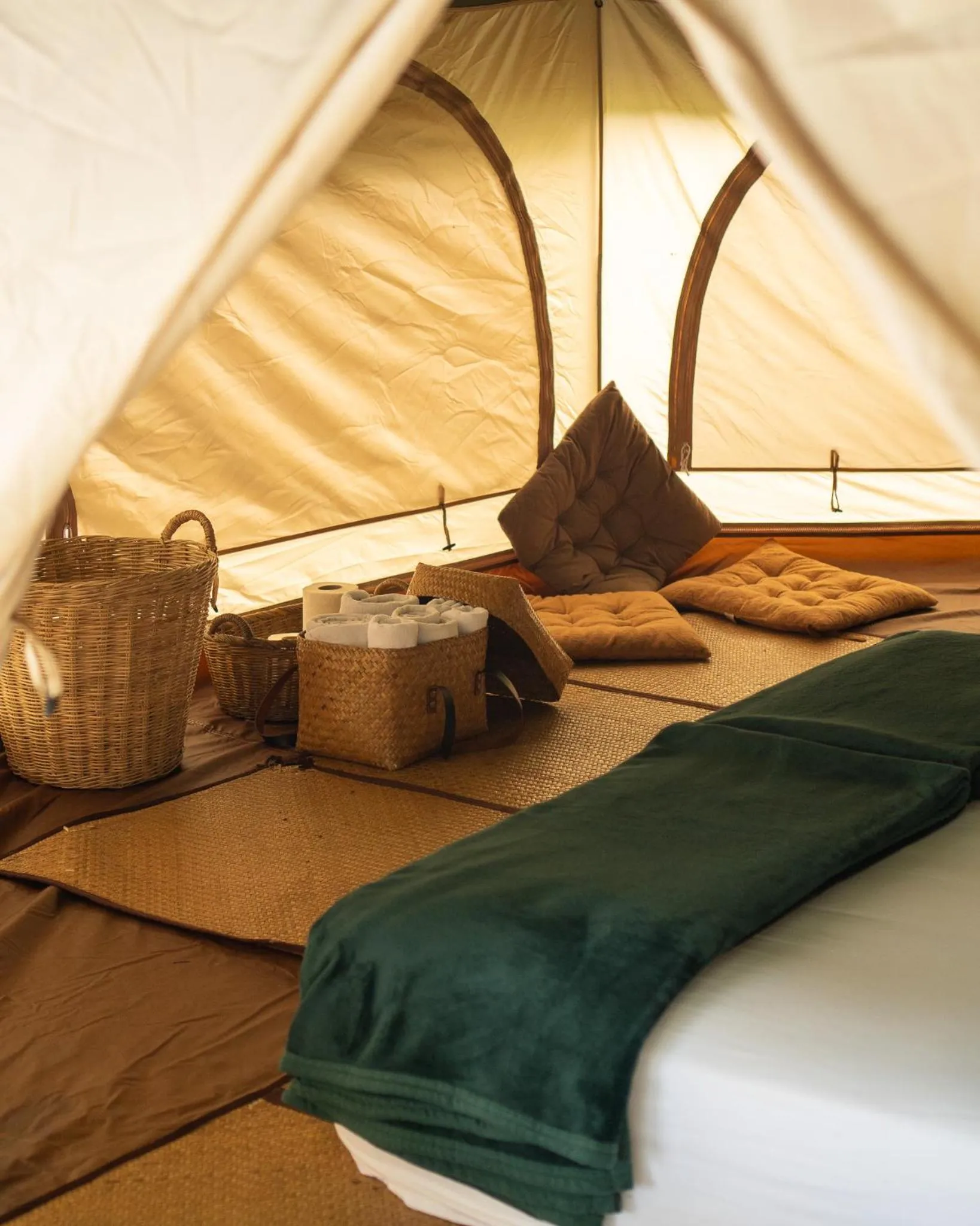 Bed in Baan Talay Resort & Yoga