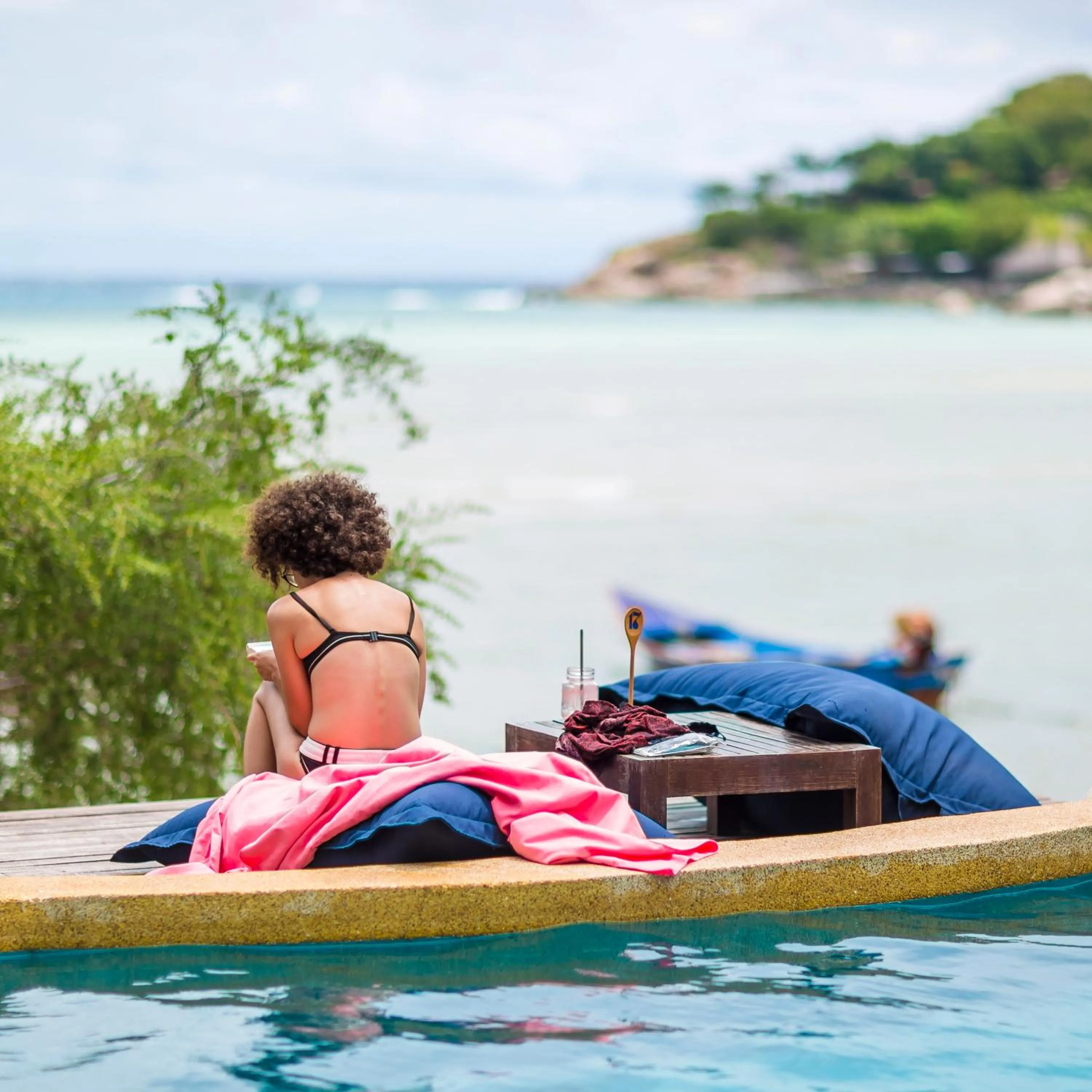 Balcony/Terrace in New Heaven Dive School and Resort