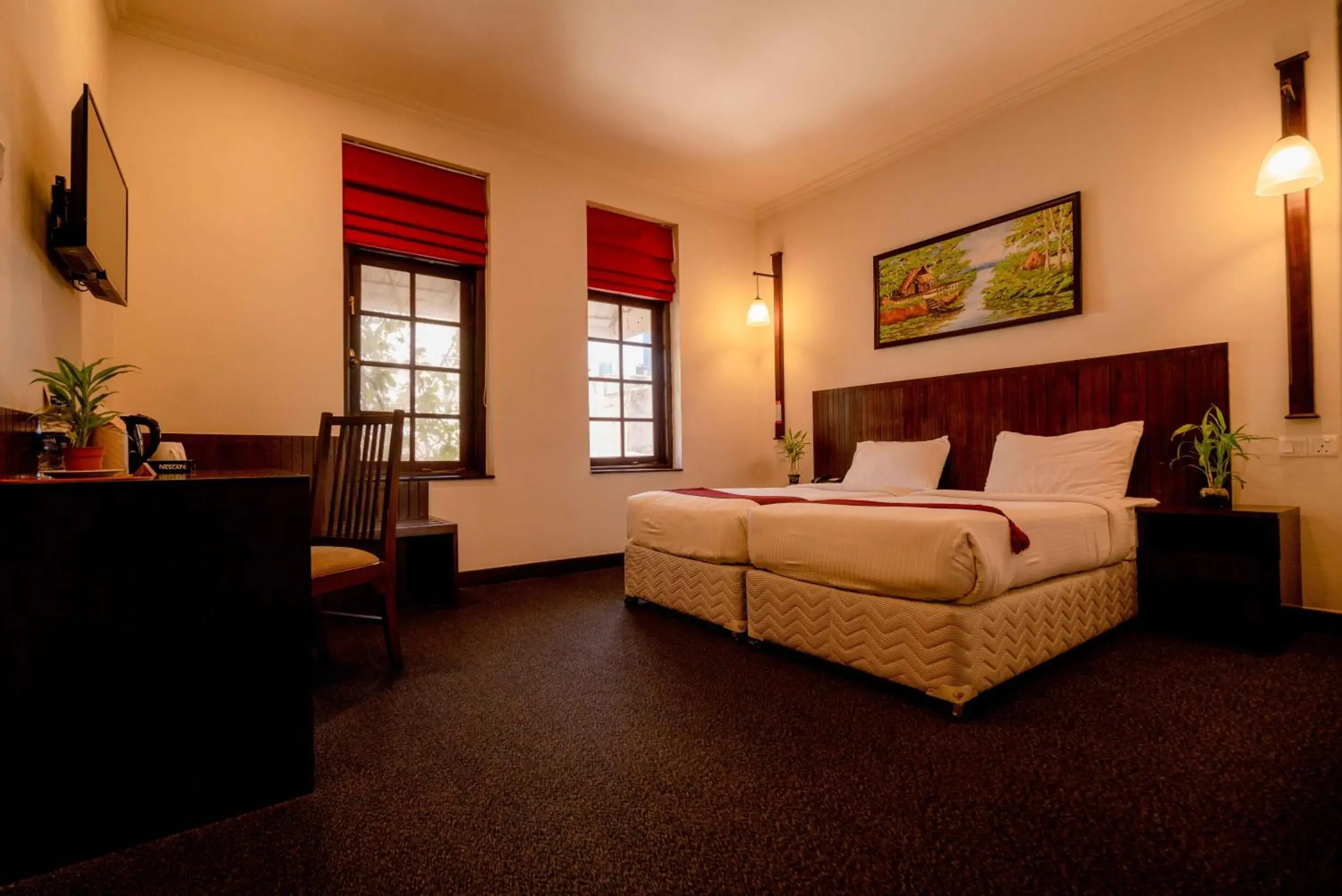 TV and multimedia, Bed in Hotel Nippon Colombo TV and multimedia, Bed in Hotel Nippon Colombo