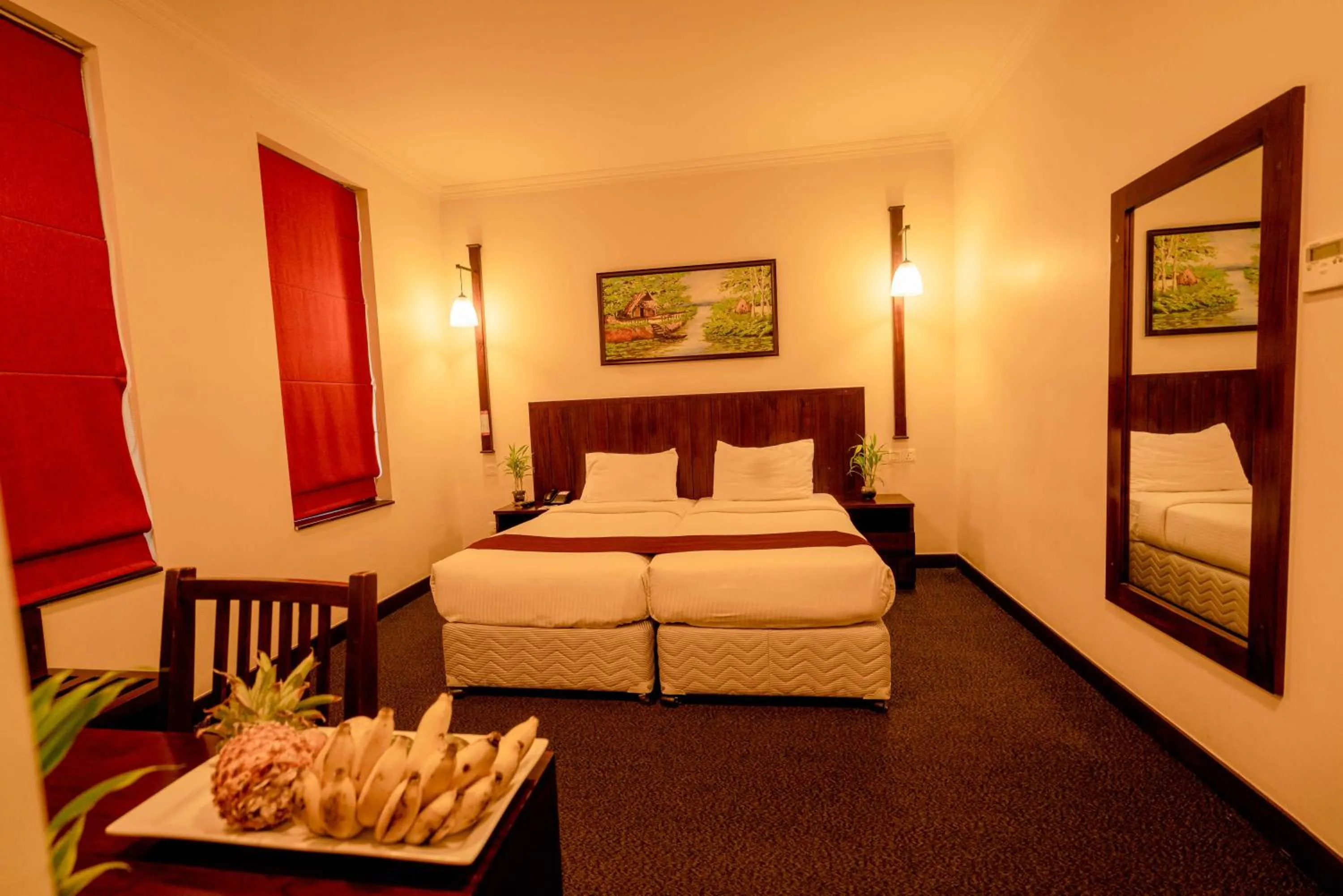 View (from property/room), Bed in Hotel Nippon Colombo