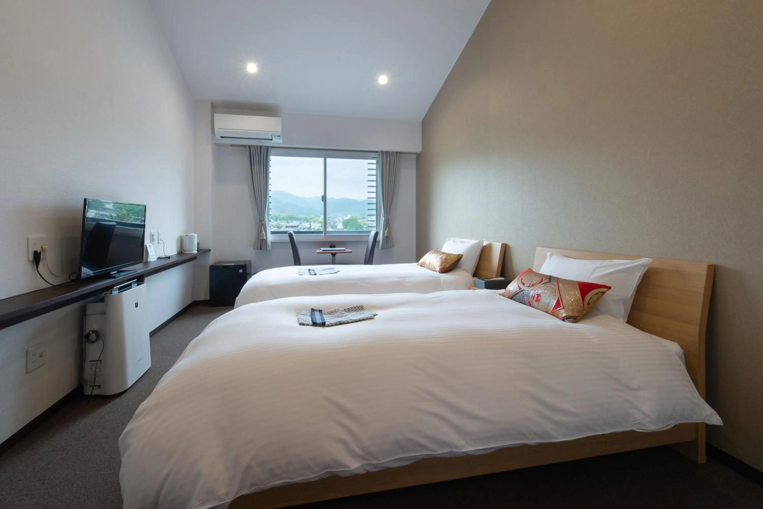 Bed in Hotel Arashiyama