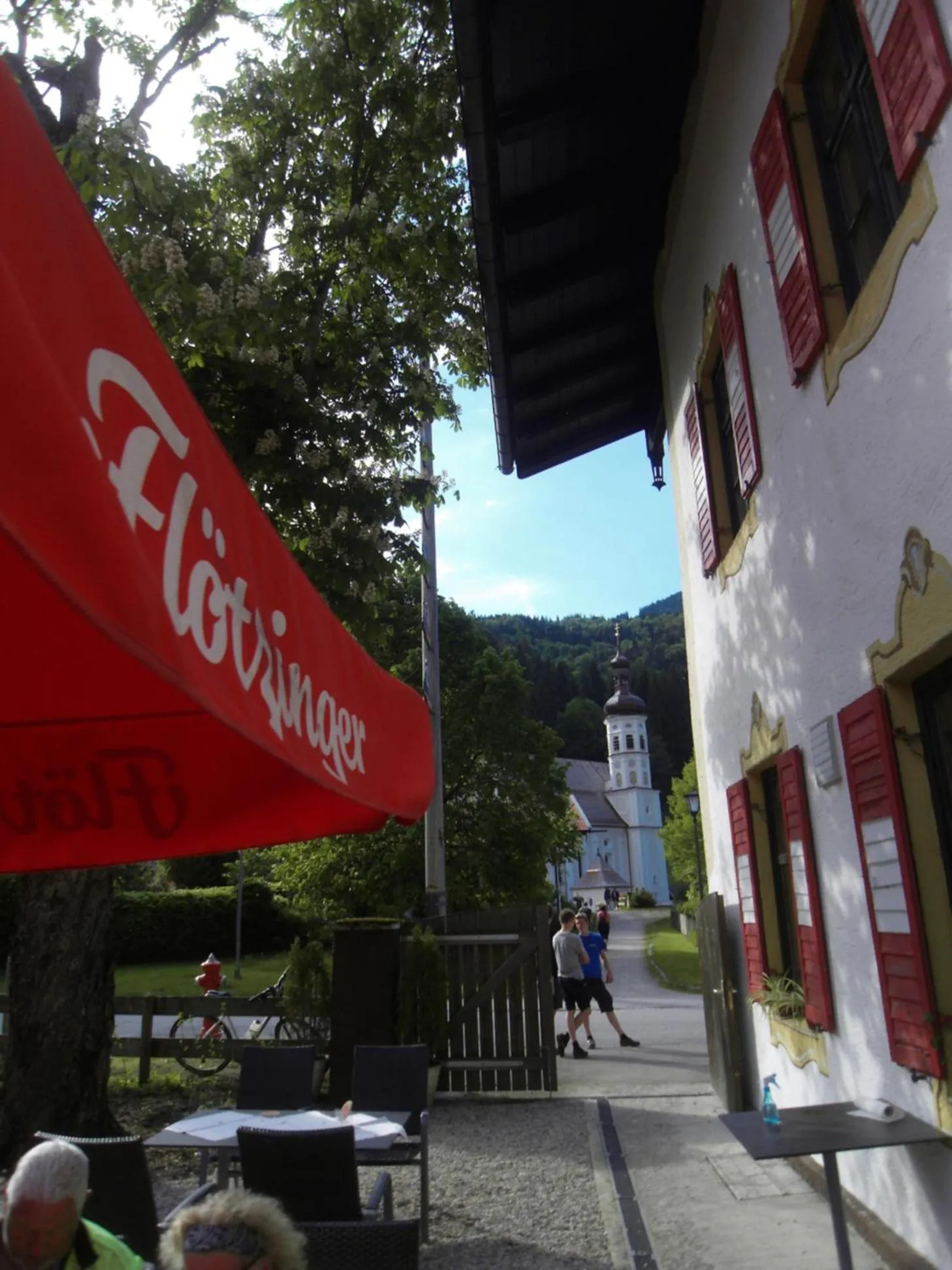 Patio in Posthotel Sachrang