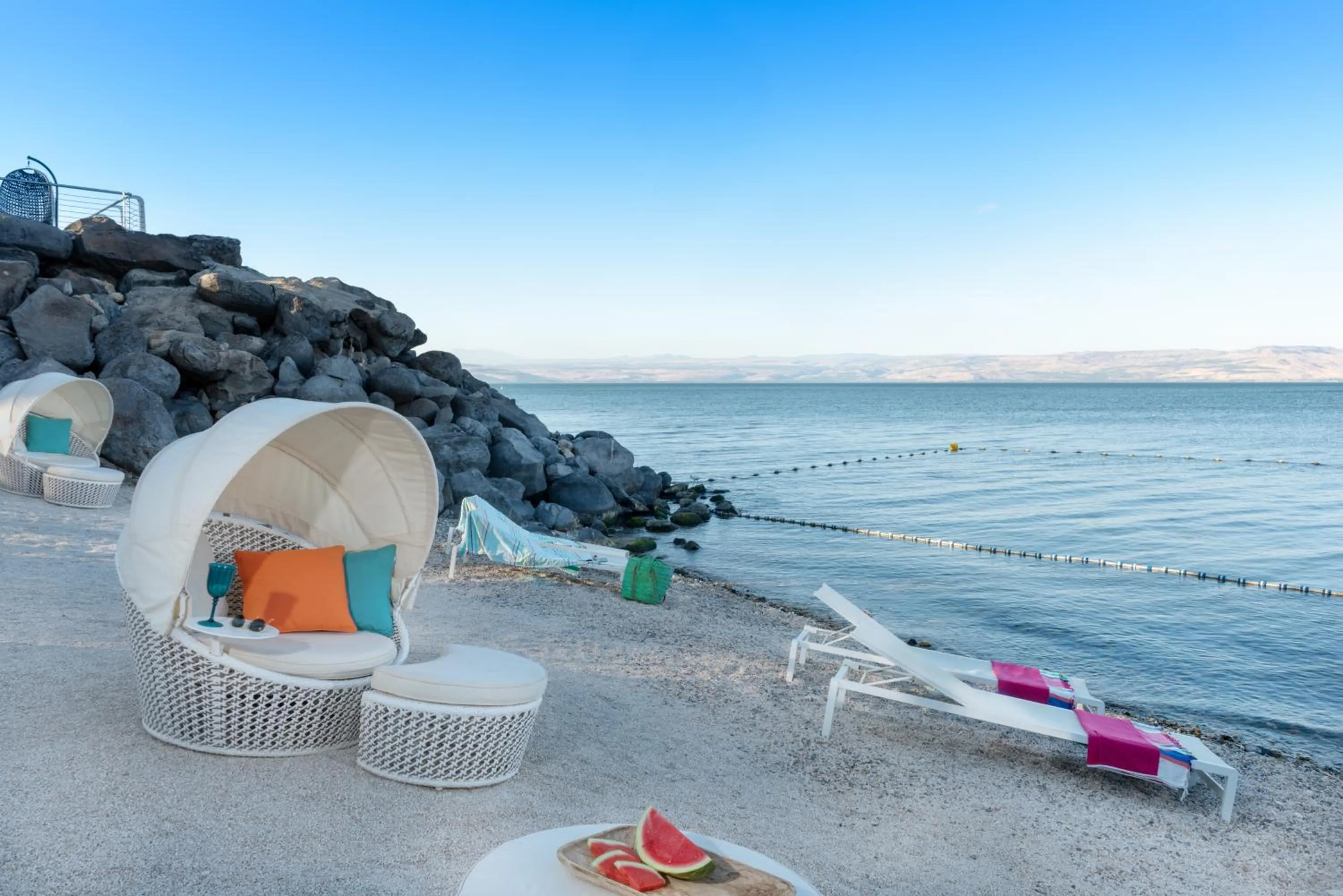 Beach in U Boutique Kinneret by the Sea of Galilee