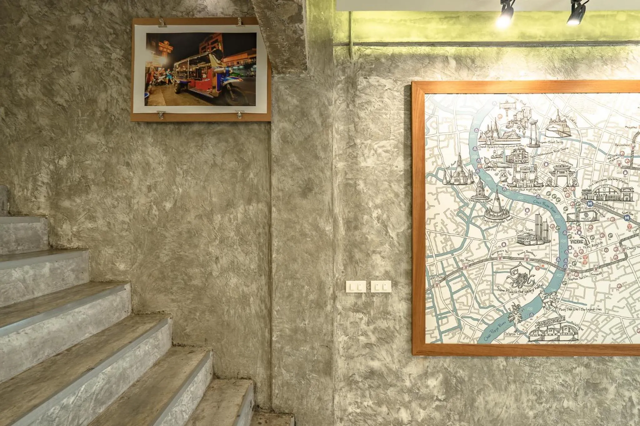 Decorative detail in Siam Plug In Hostel