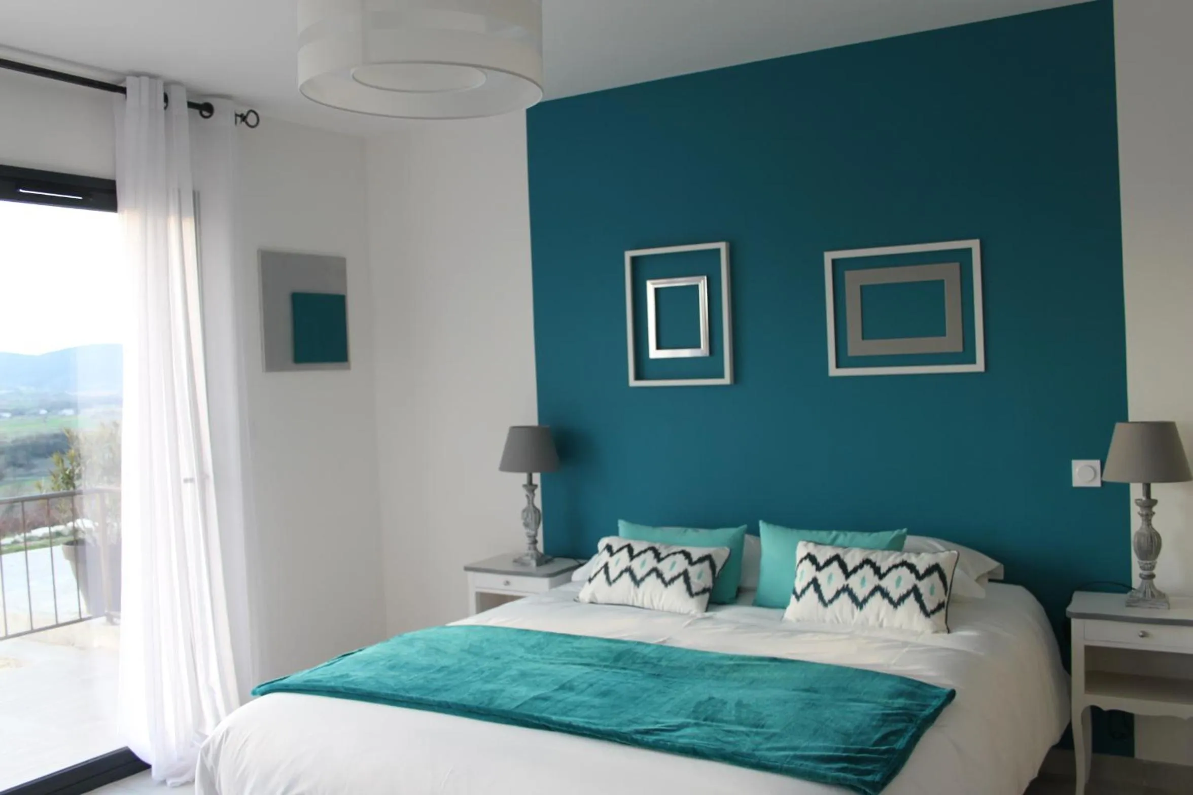 Patio, Bed in Au Fil des Cévennes