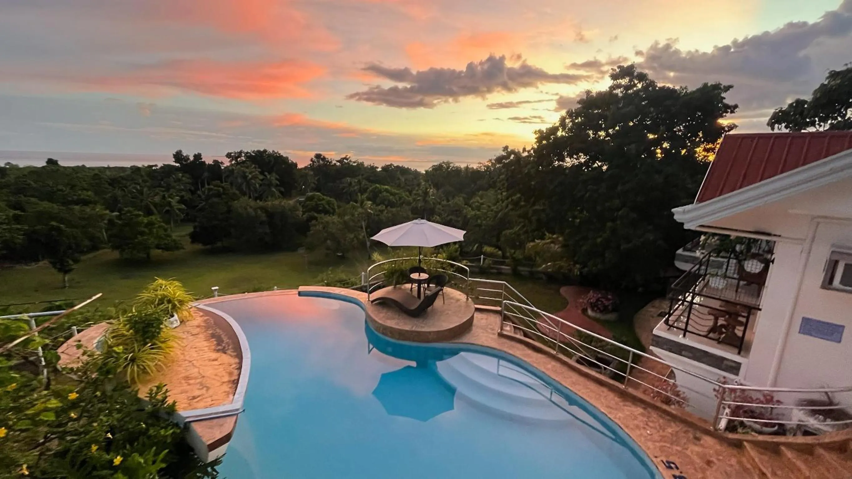 Pool view in Vidas Mountain Stay-Bohol