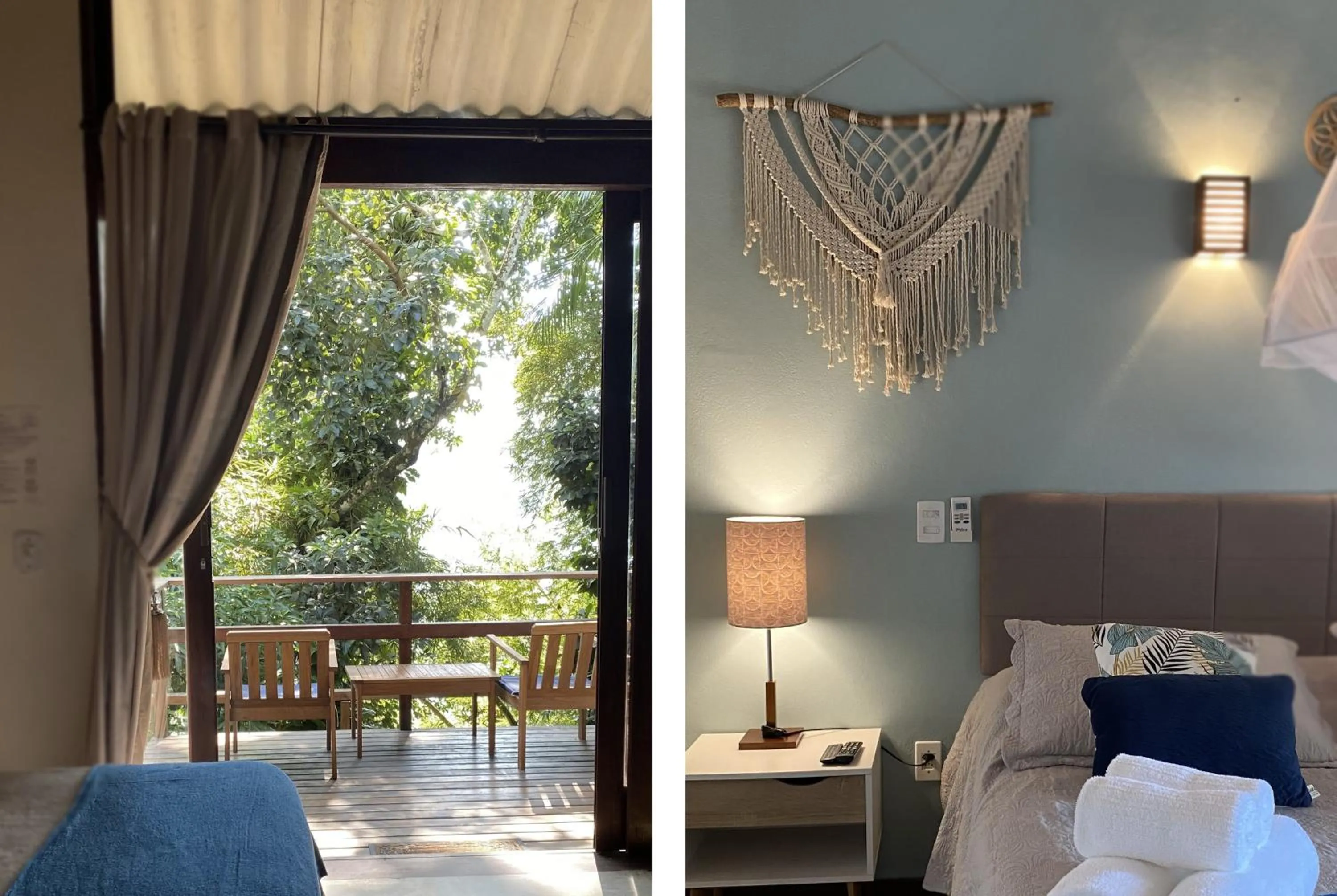 Balcony/Terrace, Bed in Bonito Paraiso Ilha Grande