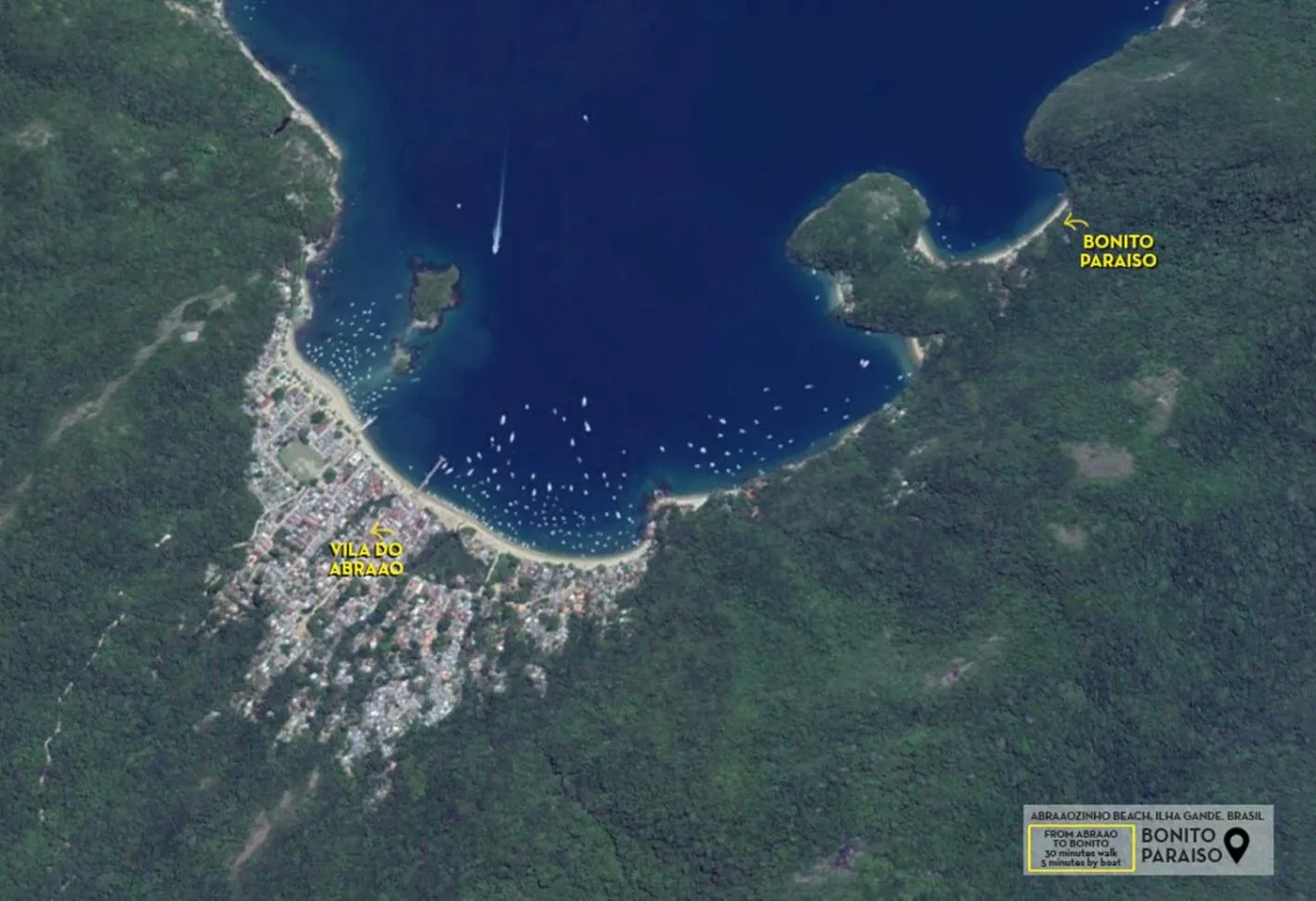 Bird's eye view in Bonito Paraiso Ilha Grande