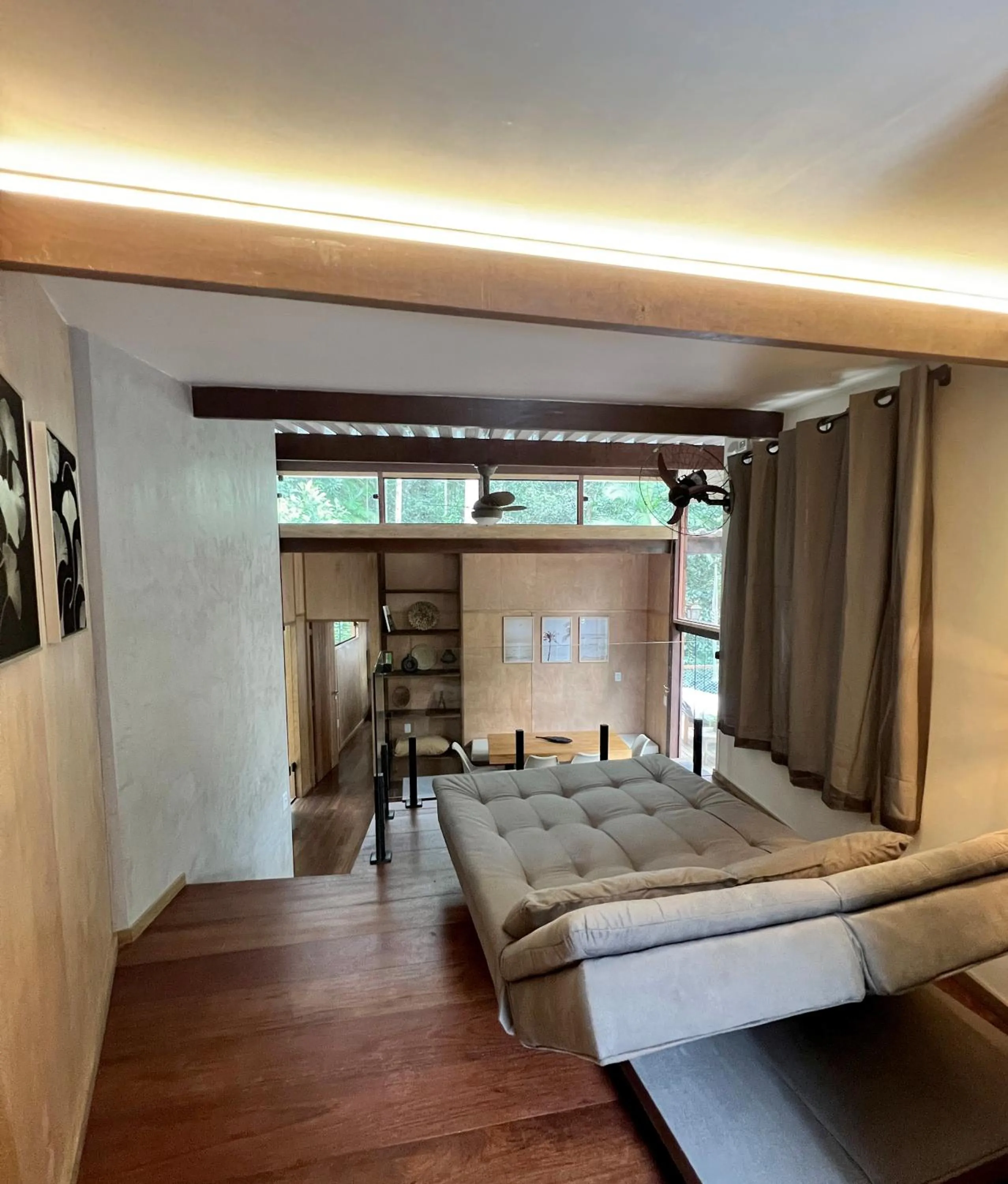 Living room, Bed in Bonito Paraiso Ilha Grande