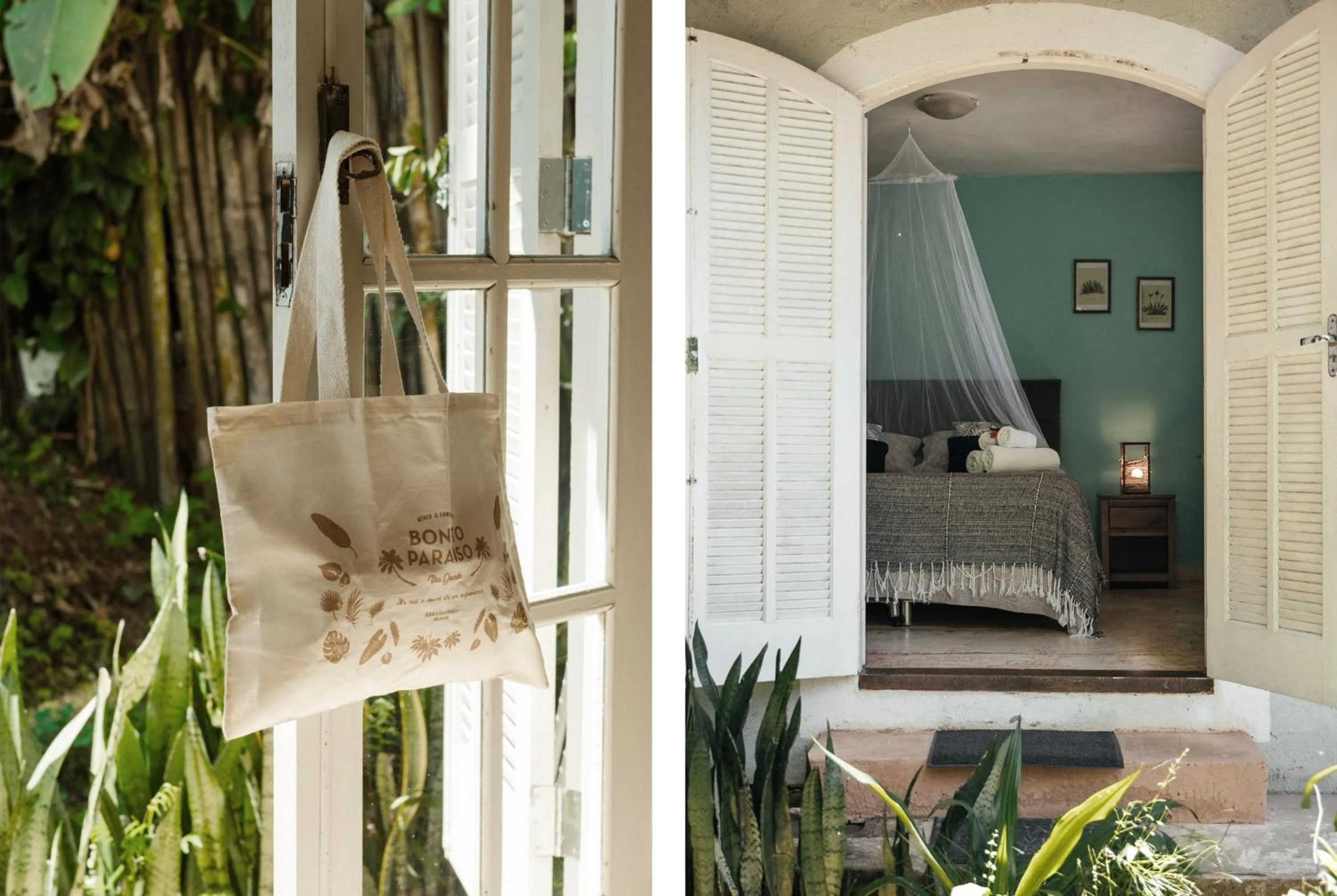 Garden view, Bed in Bonito Paraiso Ilha Grande