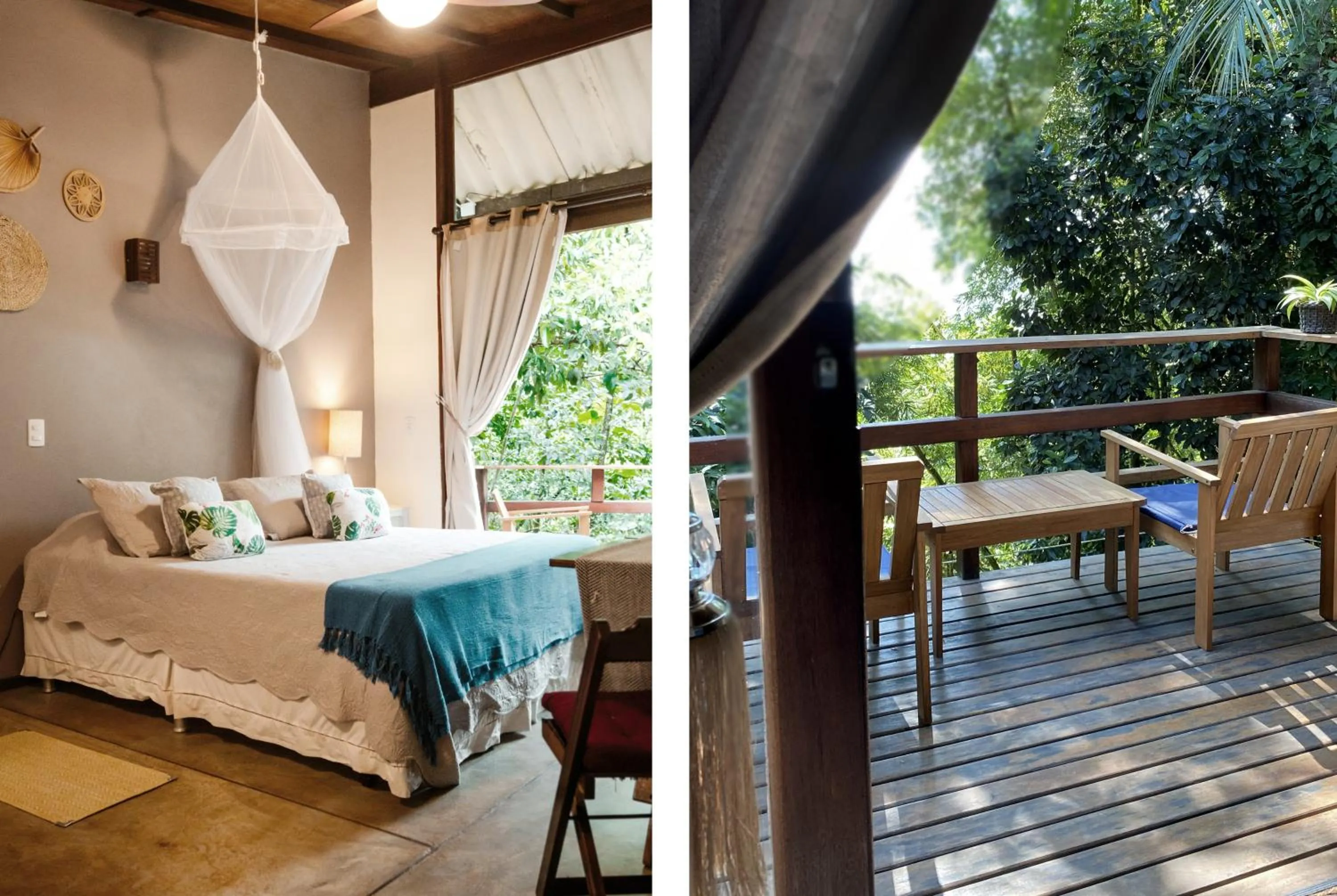 Balcony/Terrace, Bed in Bonito Paraiso Ilha Grande