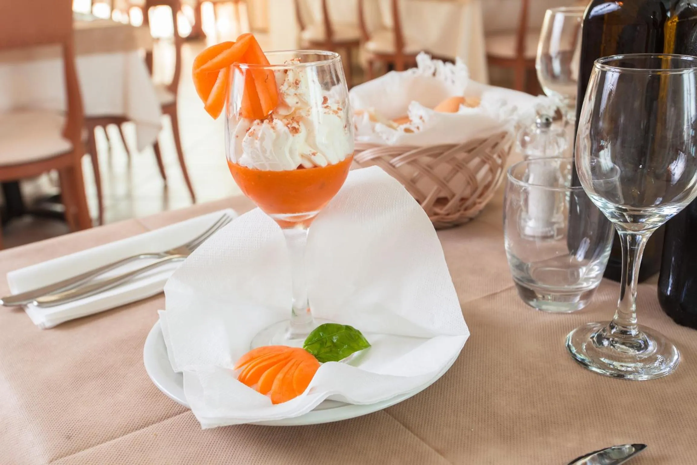 Food close-up in Hotel De La Ville