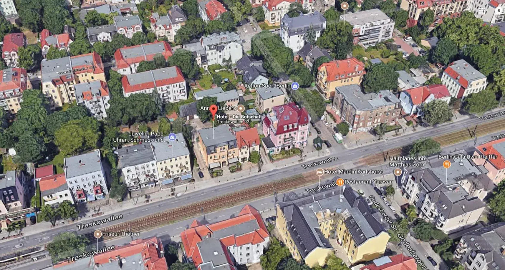 Bird's eye view in Botschaft Bird's eye view in Botschaft