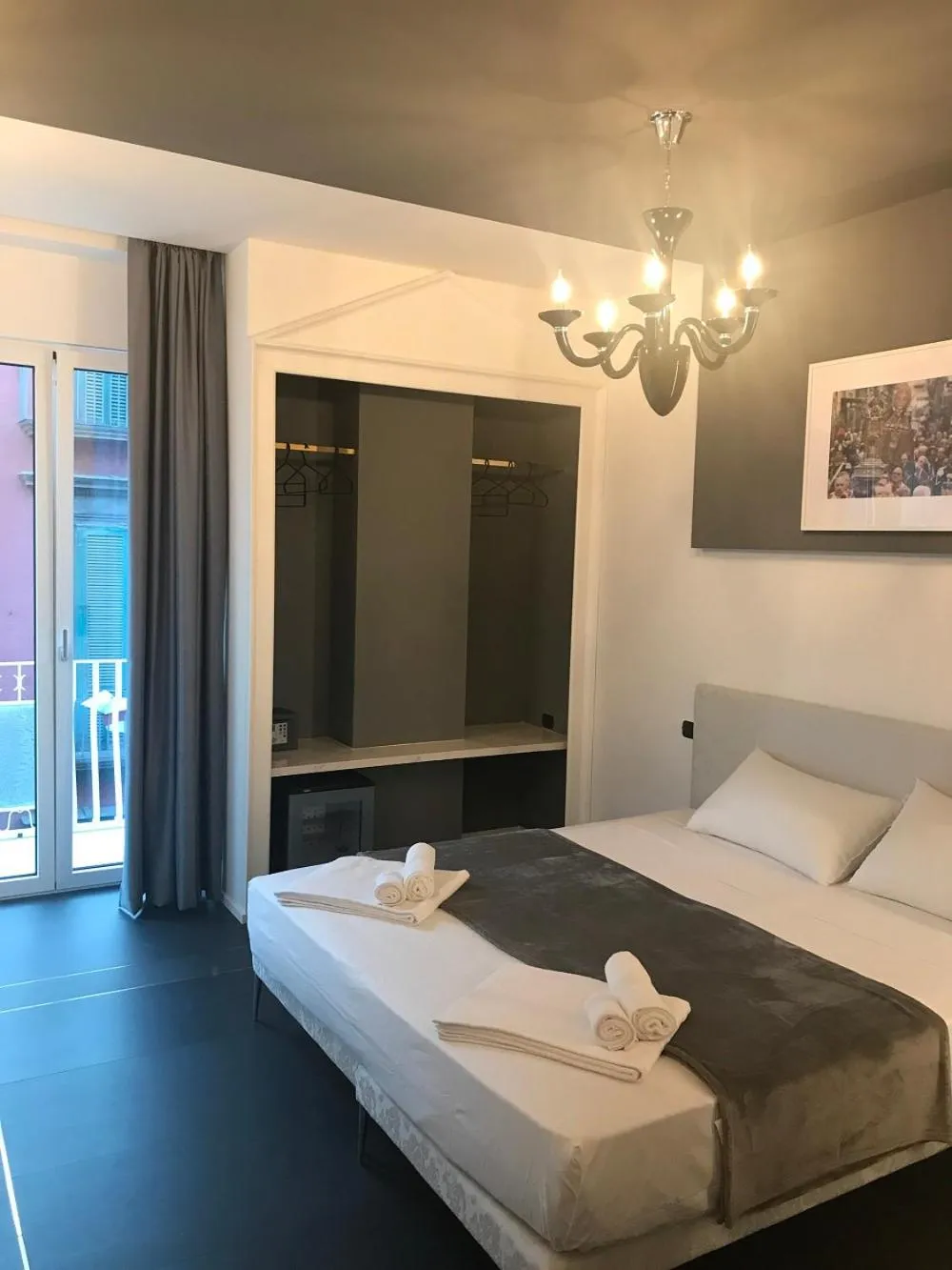 Bed in The Boutique Napoli Suite