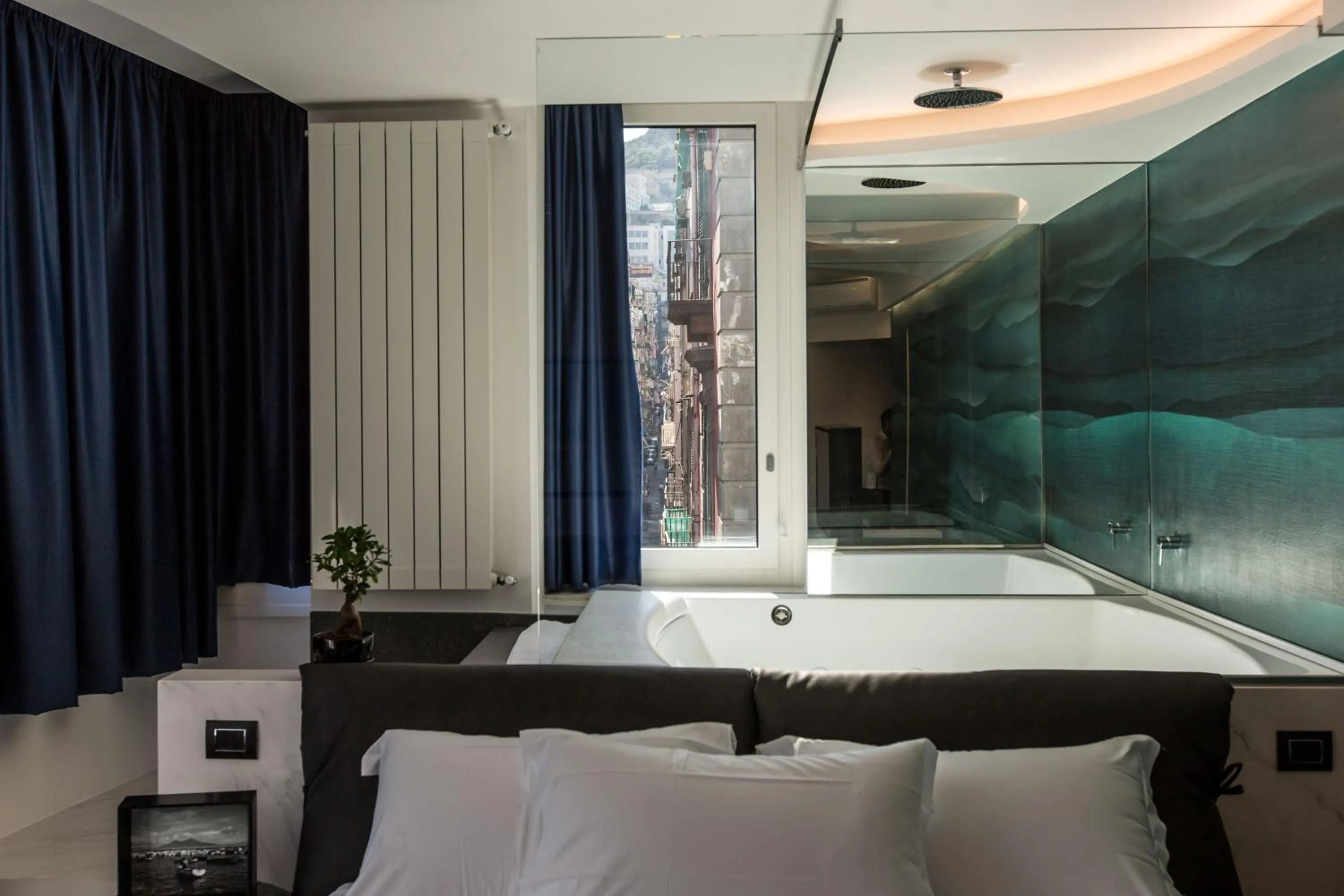 Bed in The Boutique Napoli Suite