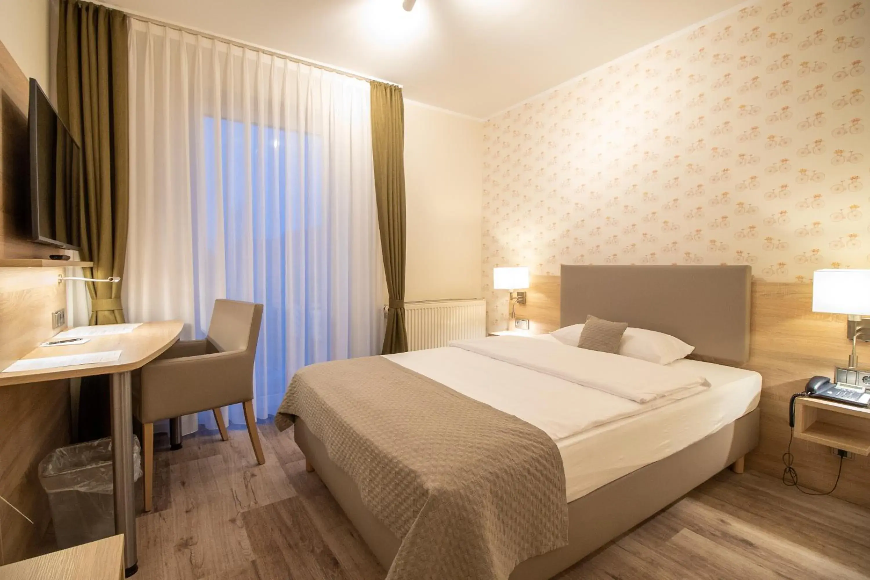 Bed in UNO Hotel Am Spieker Wolfsburg Fallersleben Bed in UNO Hotel Am Spieker Wolfsburg Fallersleben