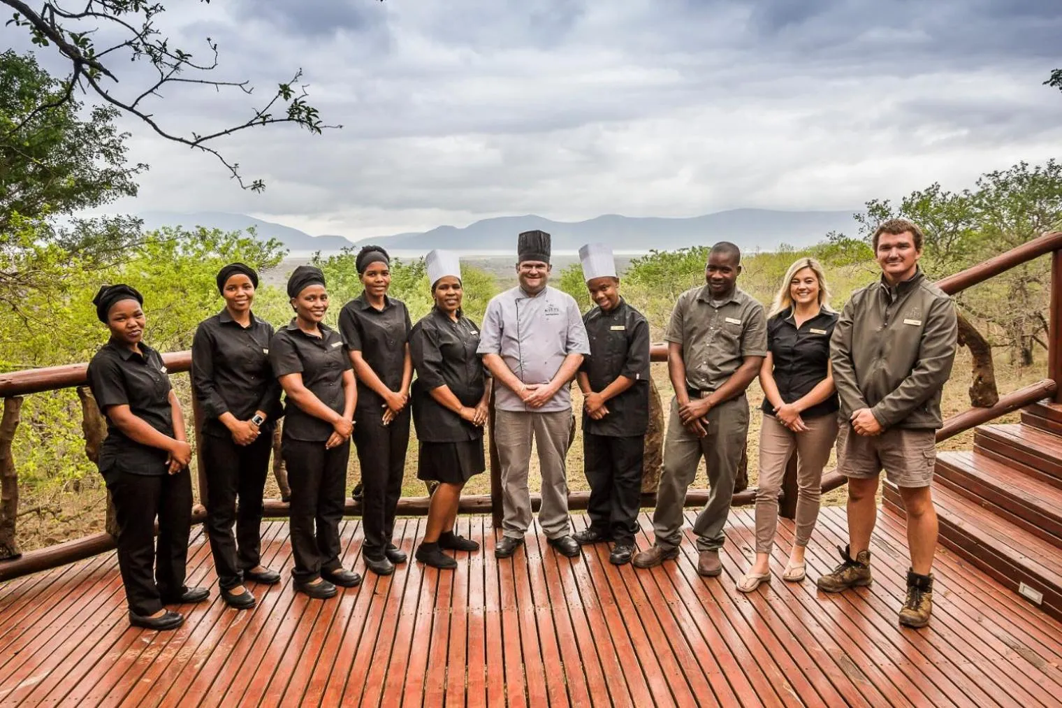 Staff in Mpeti Lodge