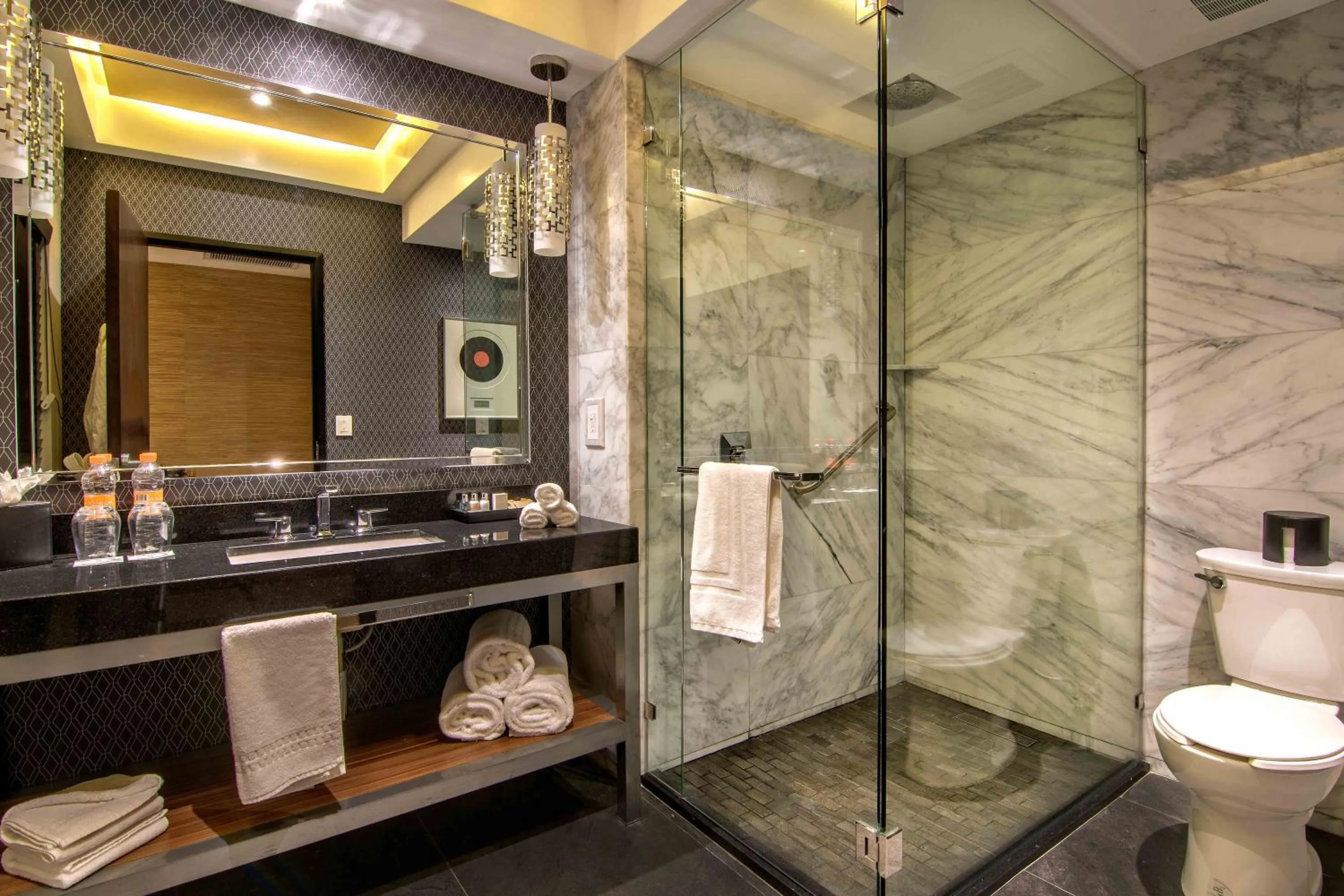 Shower in K Tower Boutique Hotel By Lucerna