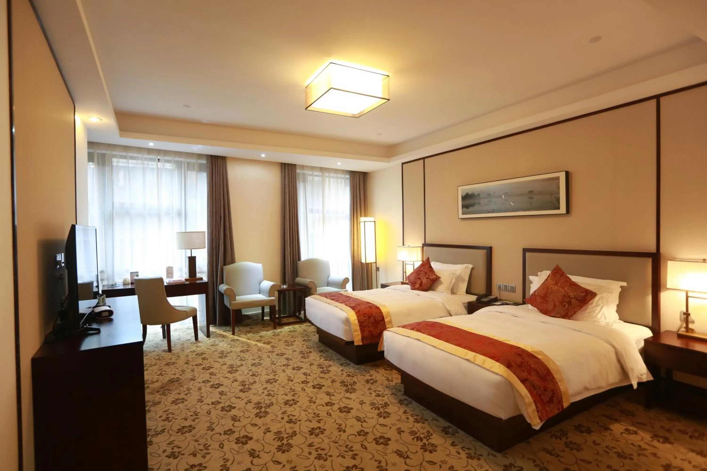 Photo of the whole room, Bed in Guangzhou Seaman Club