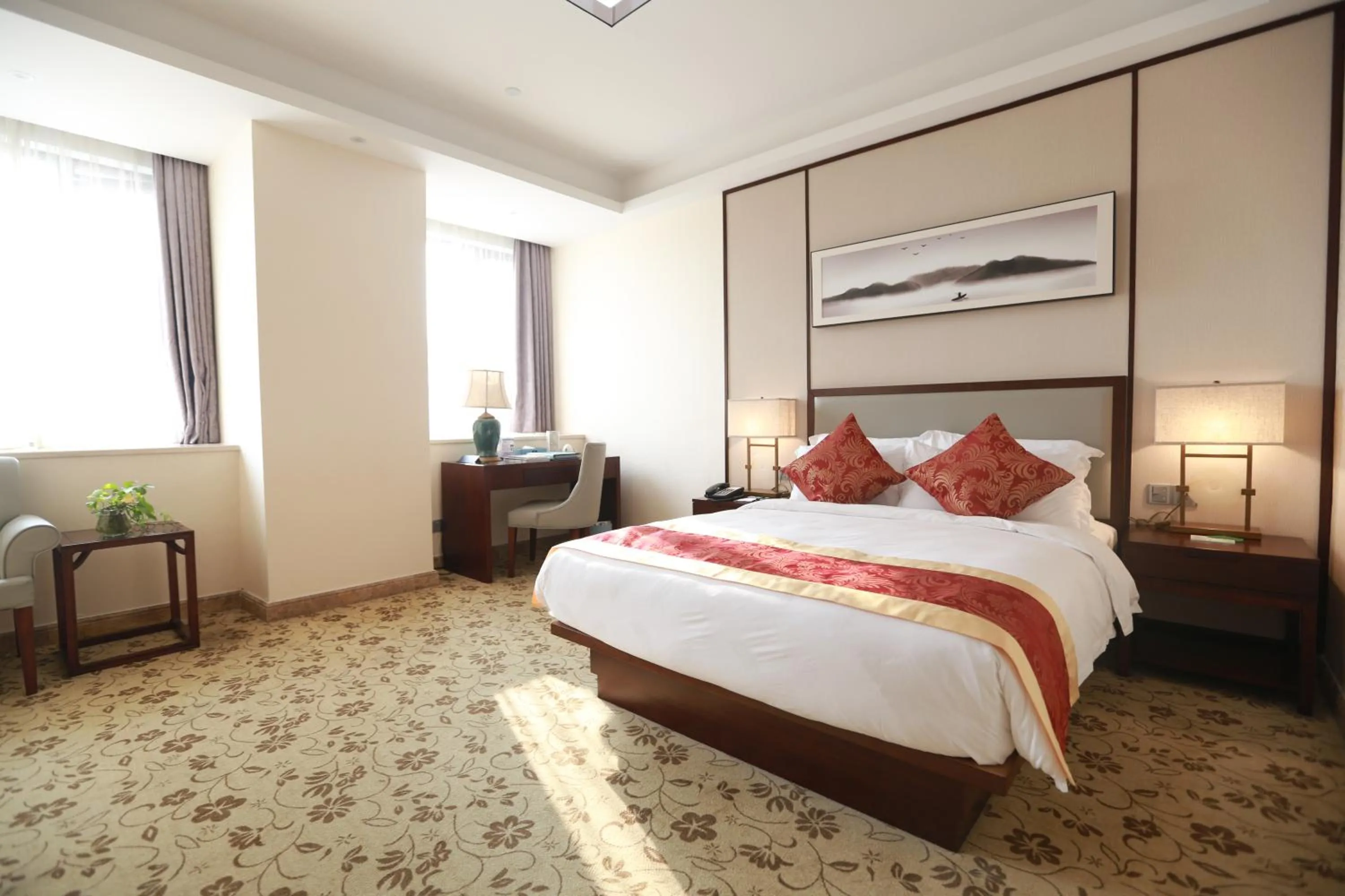 Photo of the whole room, Bed in Guangzhou Seaman Club