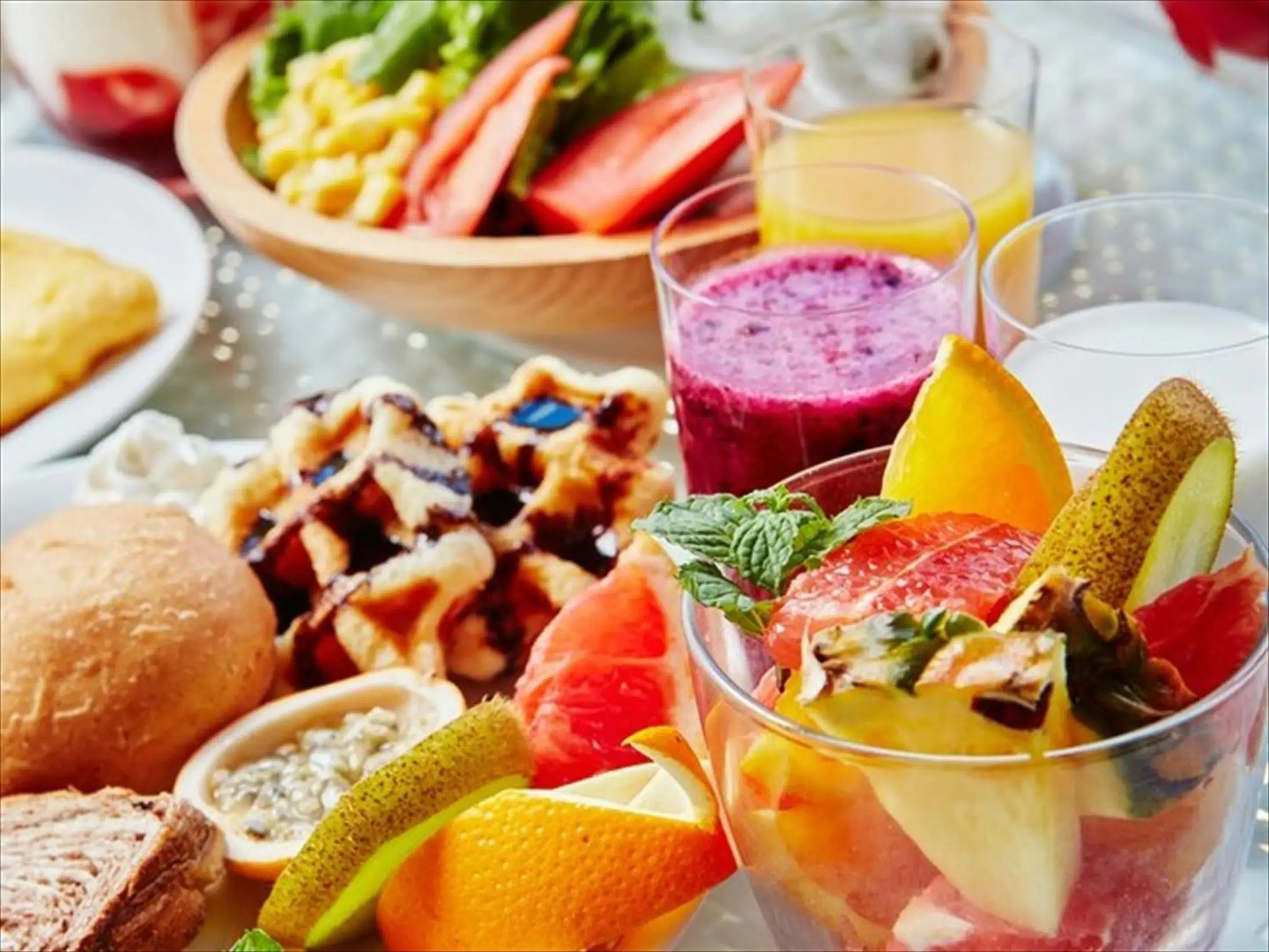 Buffet breakfast in Allamanda Imgya Coral Village Buffet breakfast in Allamanda Imgya Coral Village