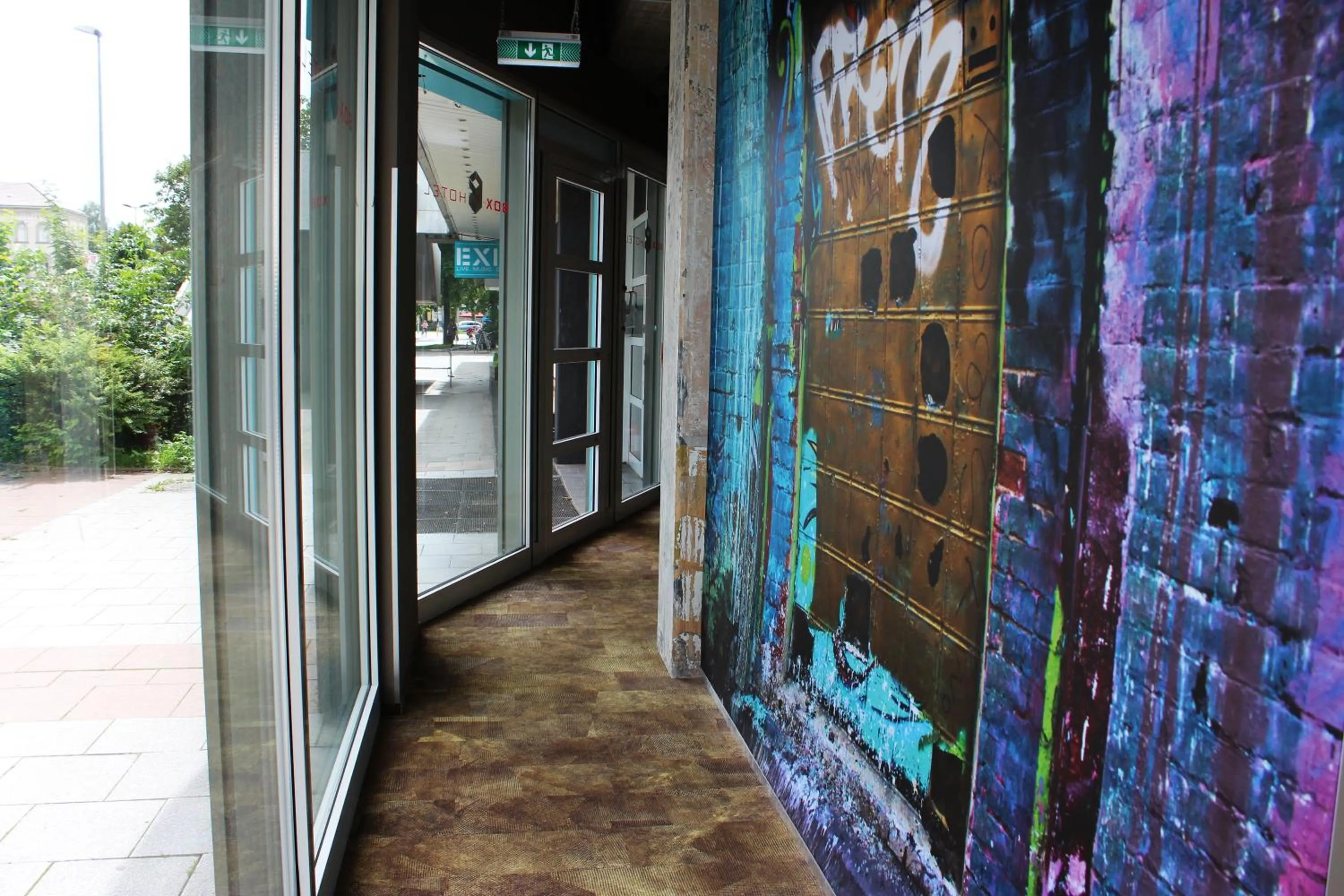 Decorative detail in BoxHotel Göttingen (App Based Hotel)