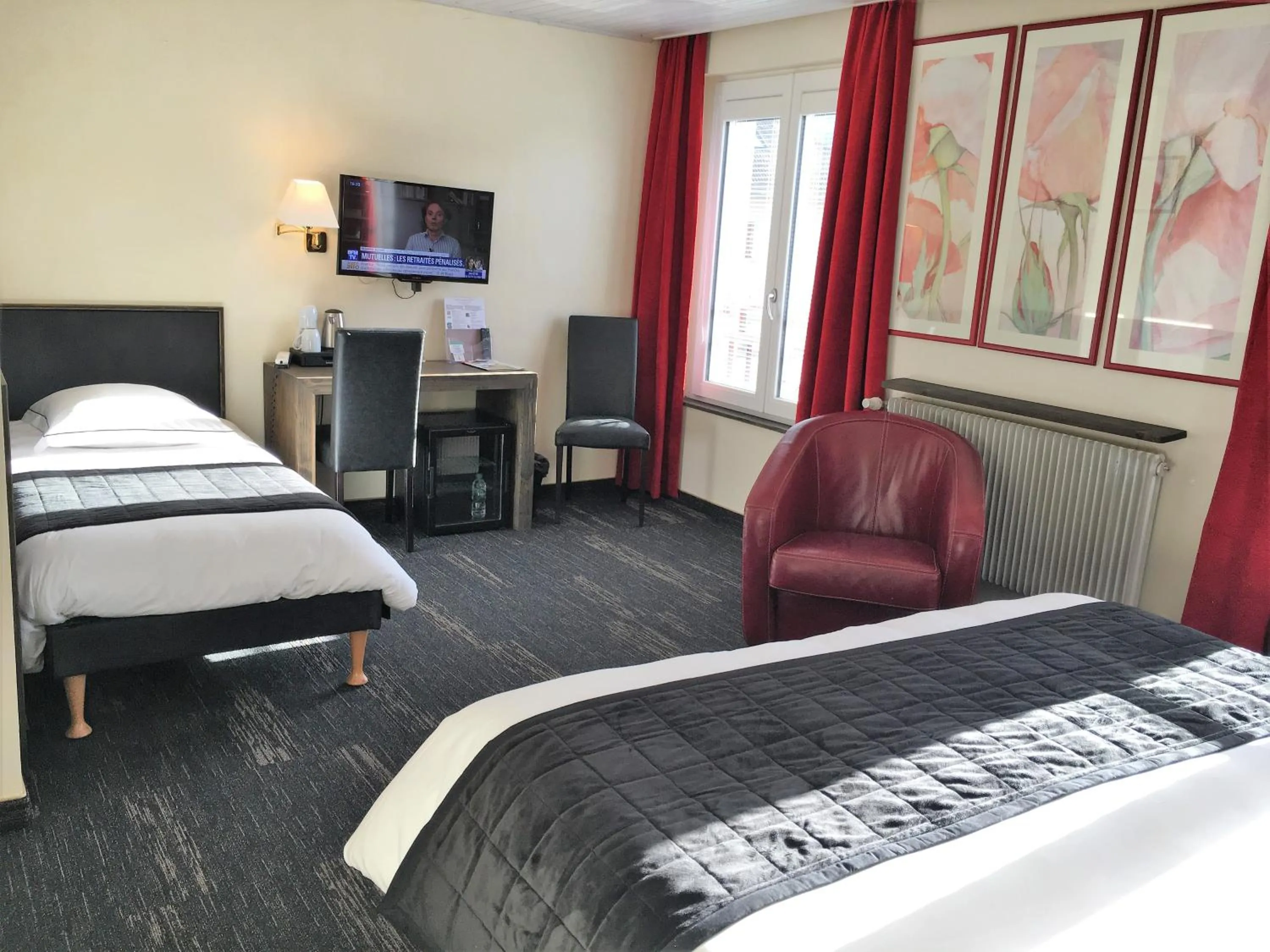 Bed in Hotel de la Jamagne & Spa