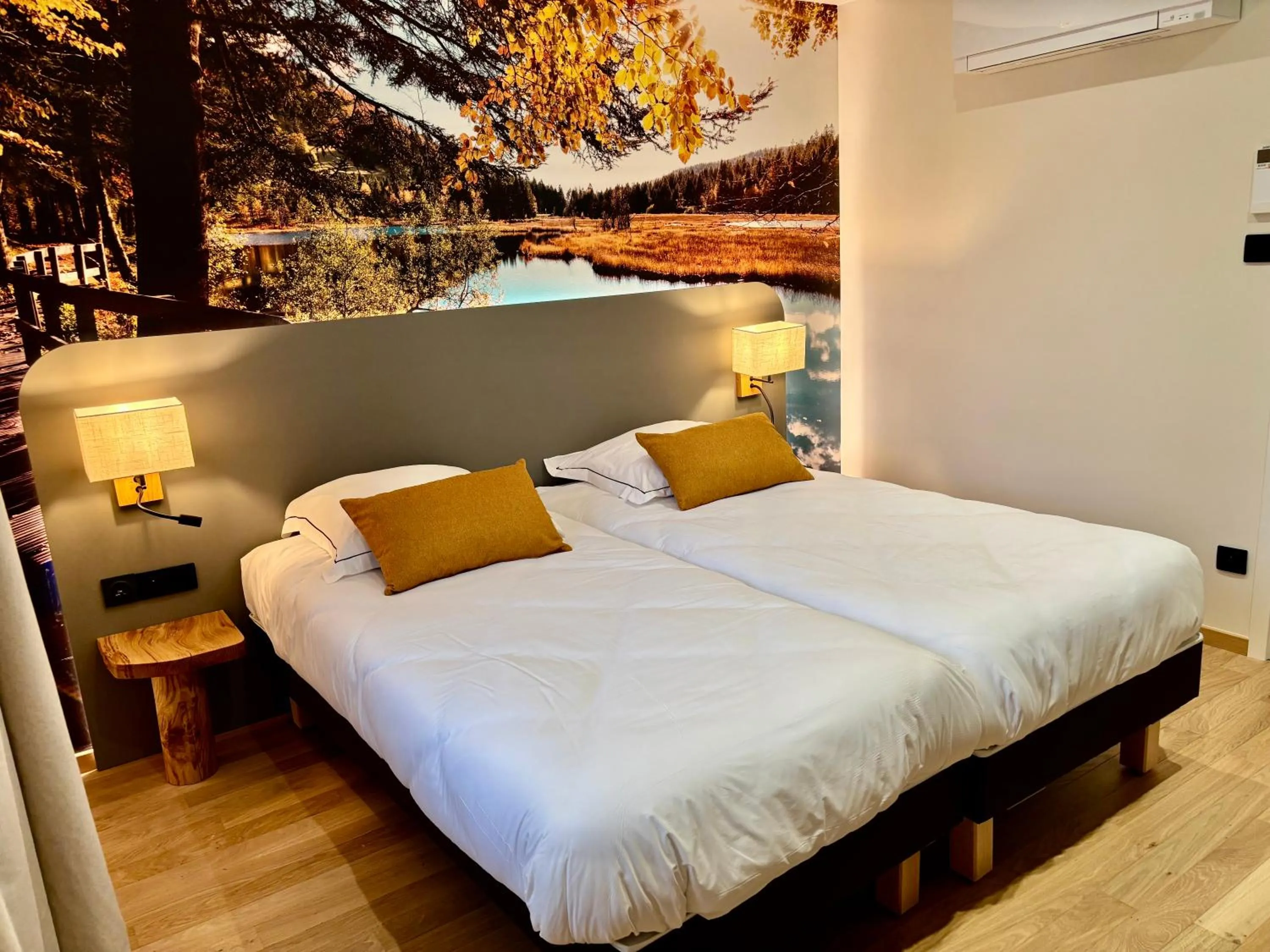 Bed in Hotel de la Jamagne & Spa